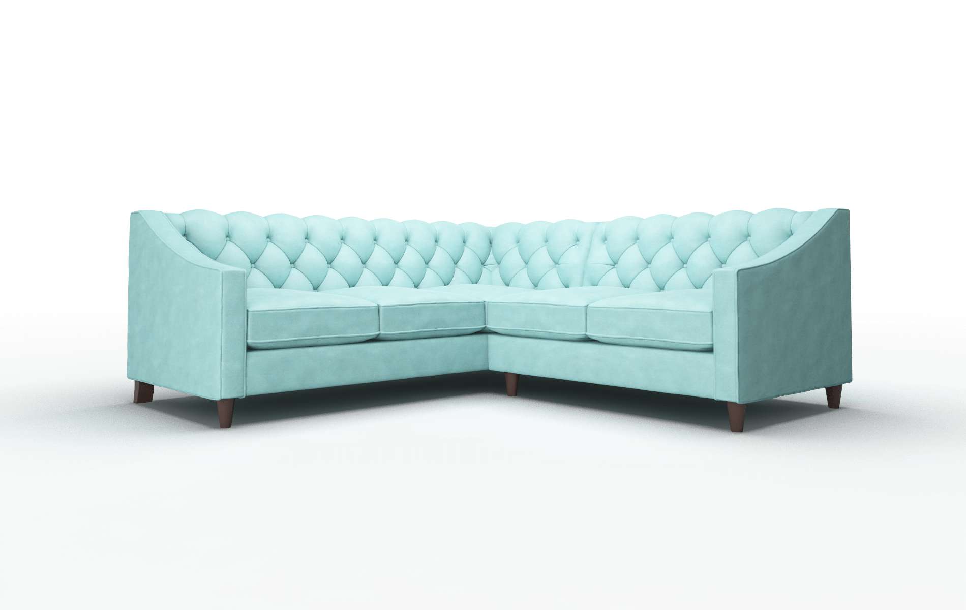 Manchester Avalon_hp Aqua Sectional espresso legs 1