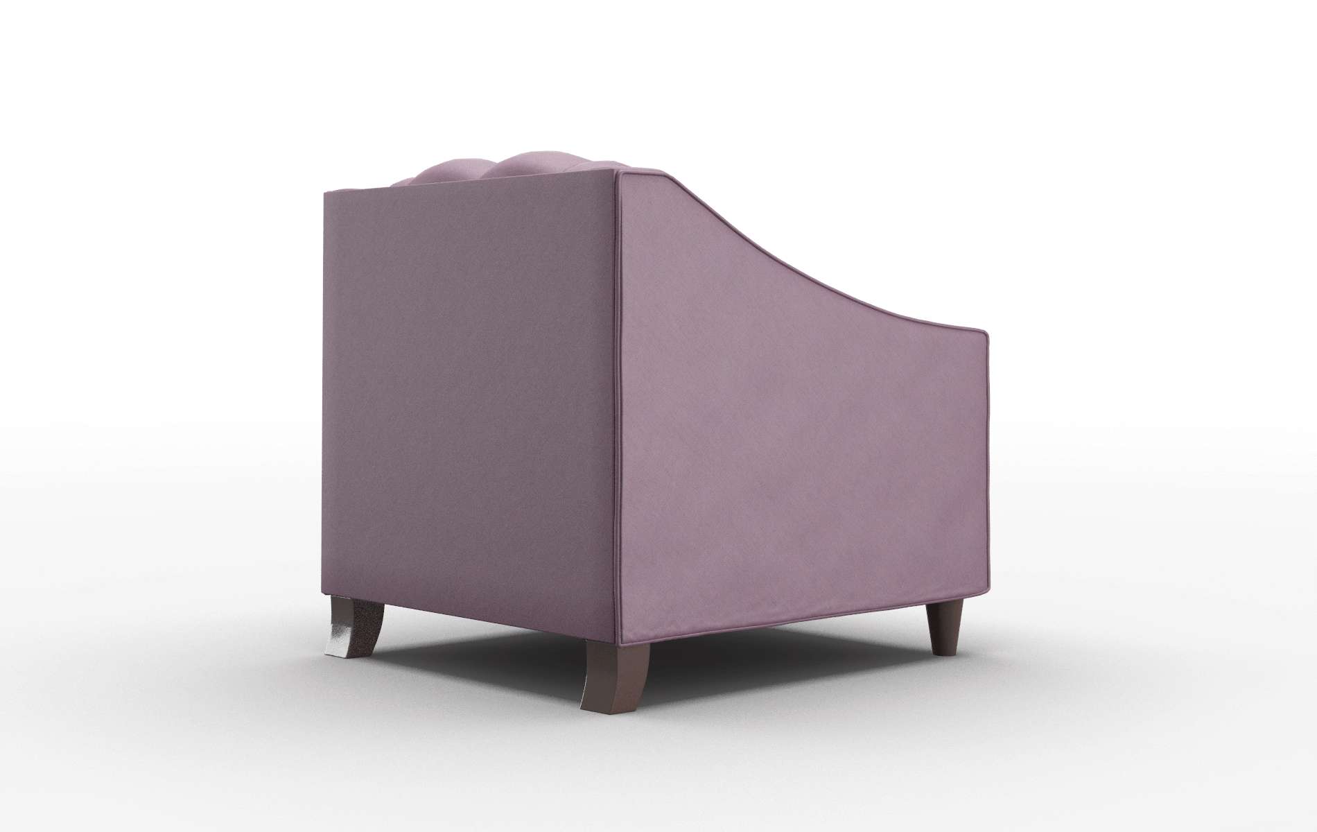 Manchester Bella Aubergine Chair espresso legs 5