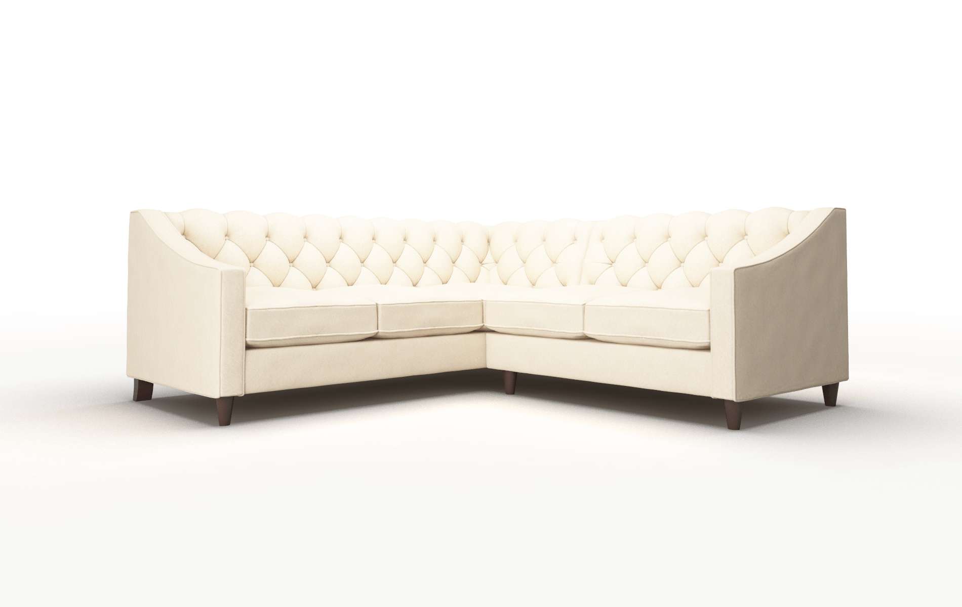 Manchester Bella Buckwheat Sectional espresso legs 1