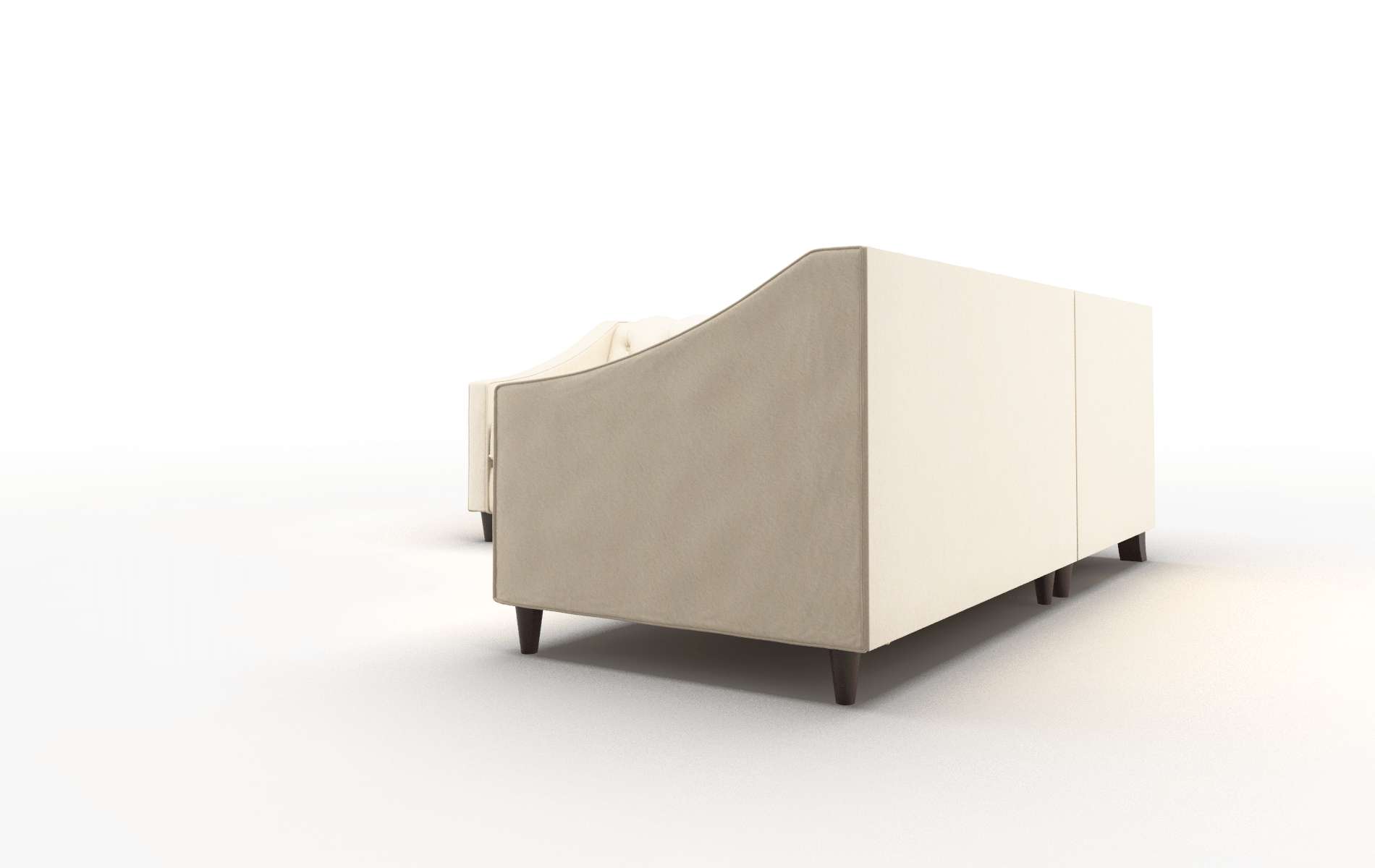 Manchester Bella Buckwheat Sectional espresso legs 4