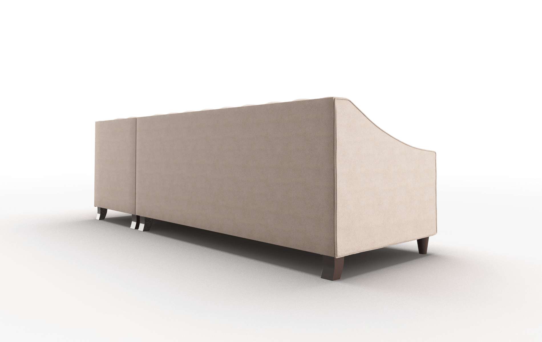 Manchester Bella Pewter Panel espresso legs 5