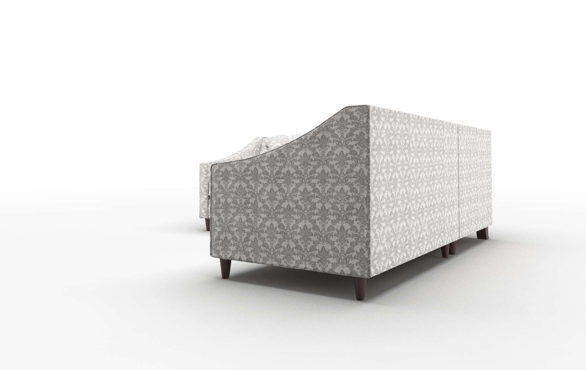 Manchester Bergamo Dove Sectional espresso legs 4