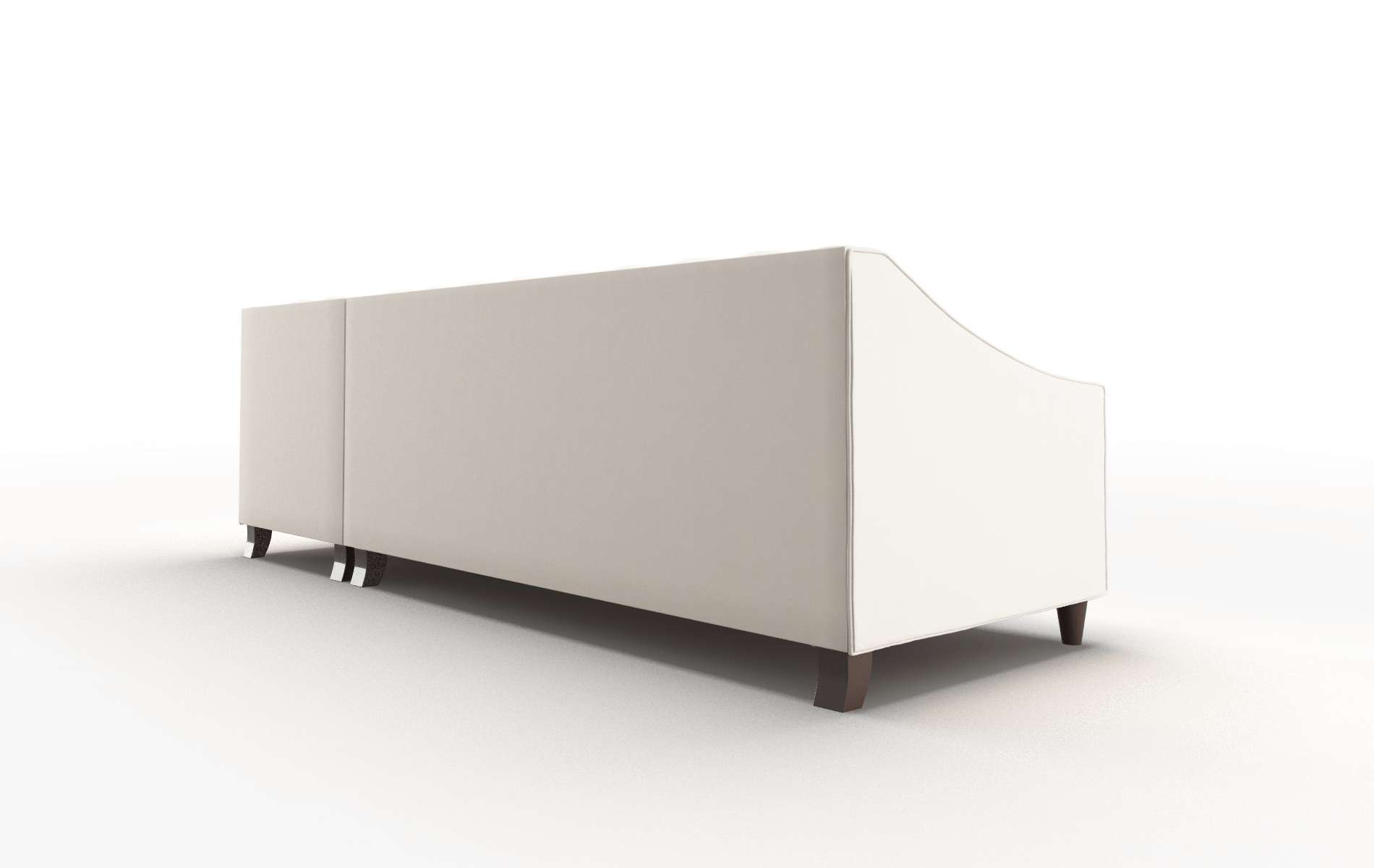 Manchester Blanche Milky Panel espresso legs 5