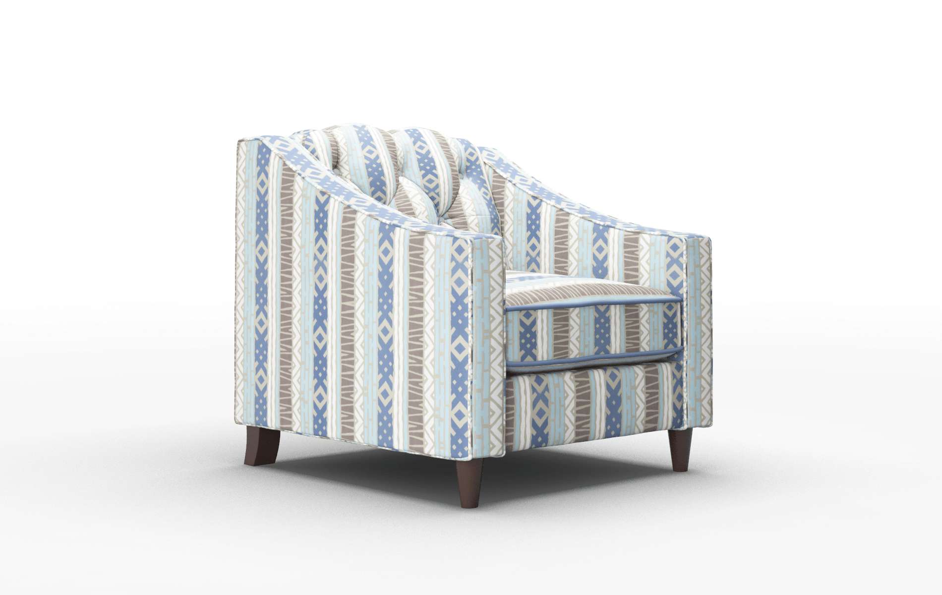 Manchester Bodhi Indigo Chair espresso legs 2