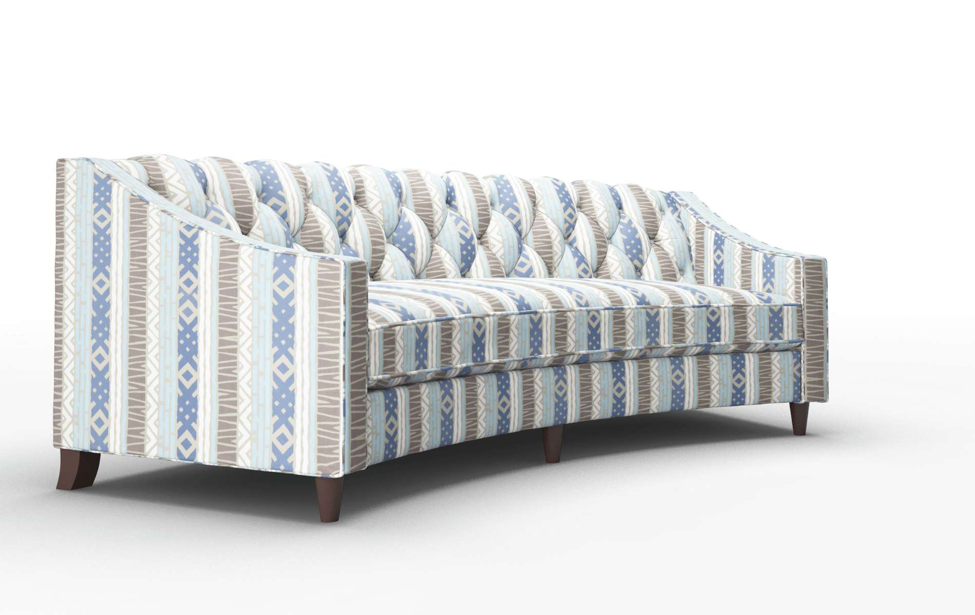 Manchester Bodhi Indigo Sofa espresso legs 2