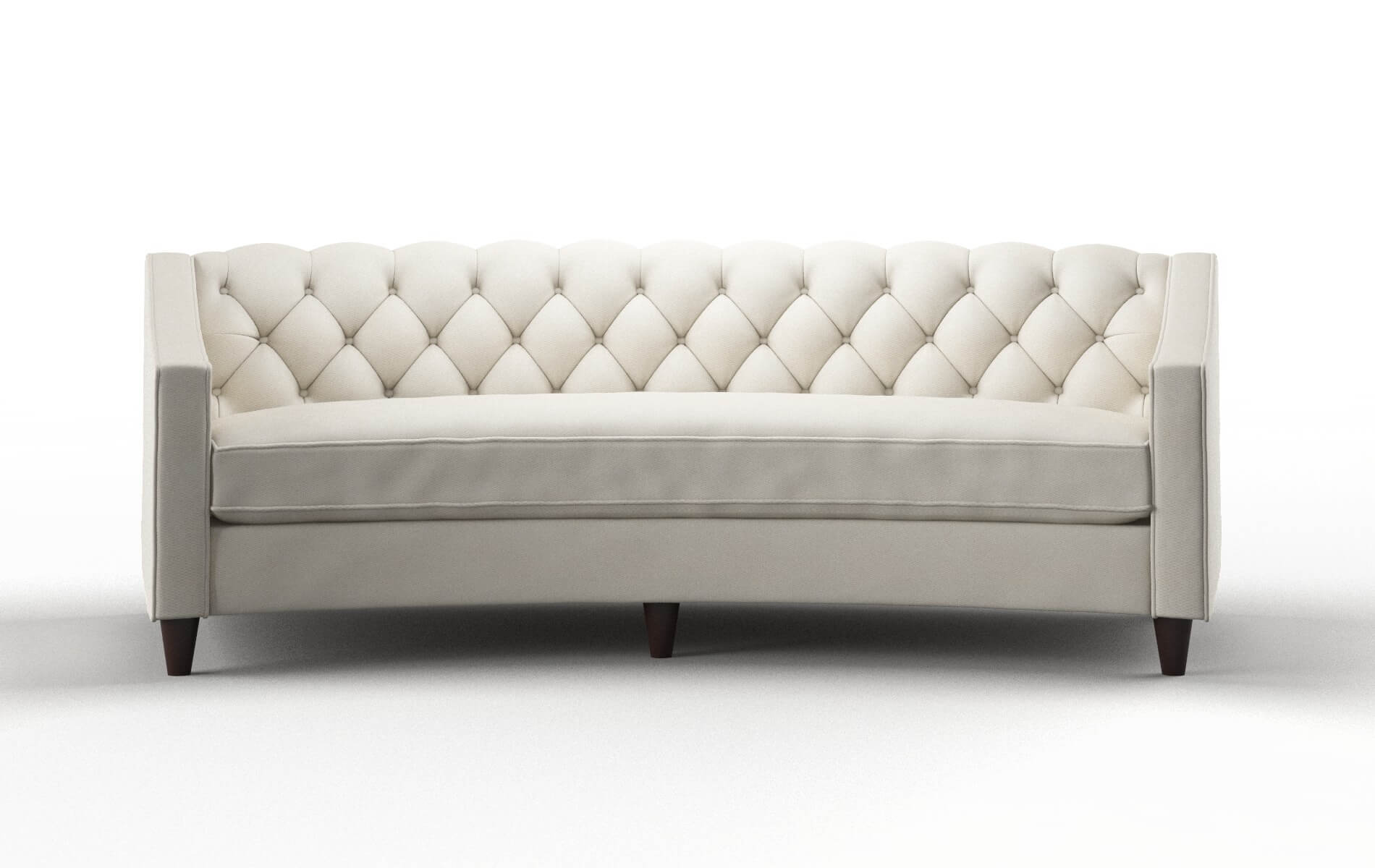 Manchester Bungalow ivory Sofa Espresso Legs  1