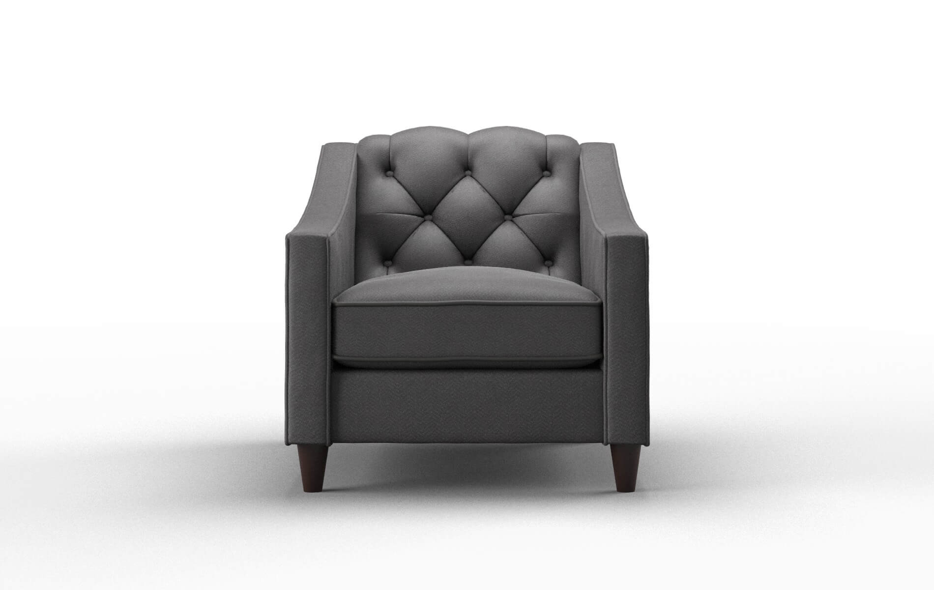Manchester Catalina Charcoal chair espresso legs