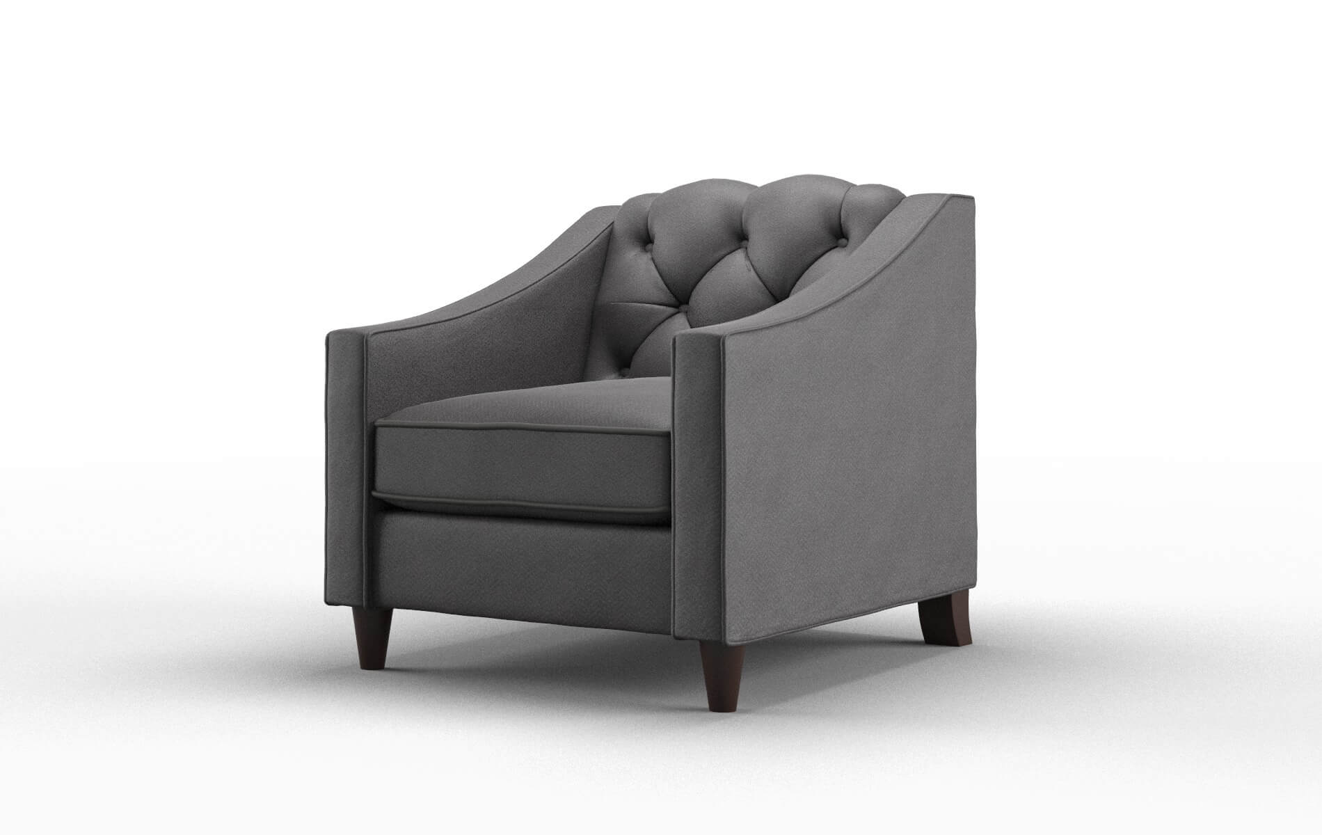 Manchester Catalina Charcoal Chair espresso legs 4