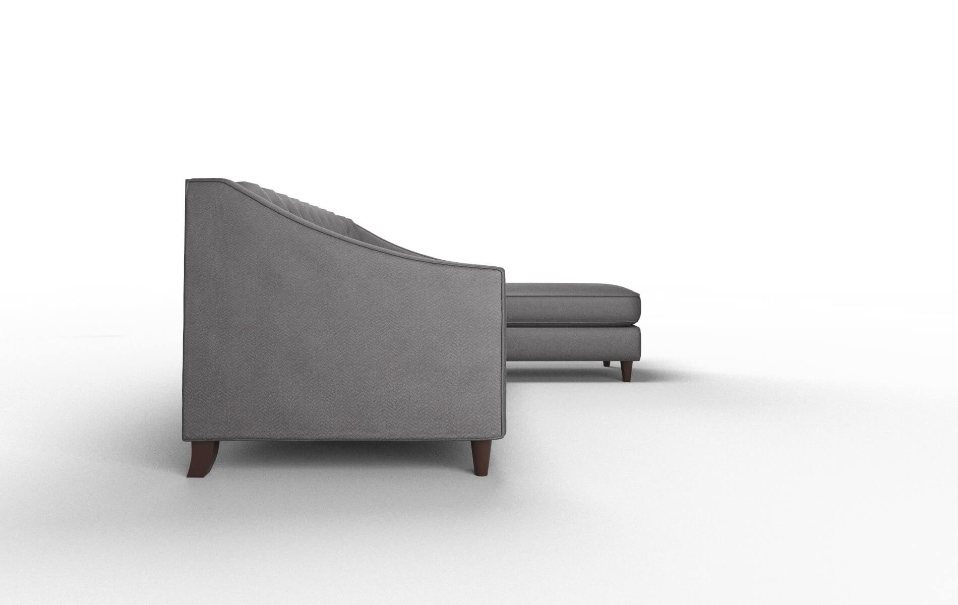 Manchester Catalina Charcoal Panel espresso legs 3