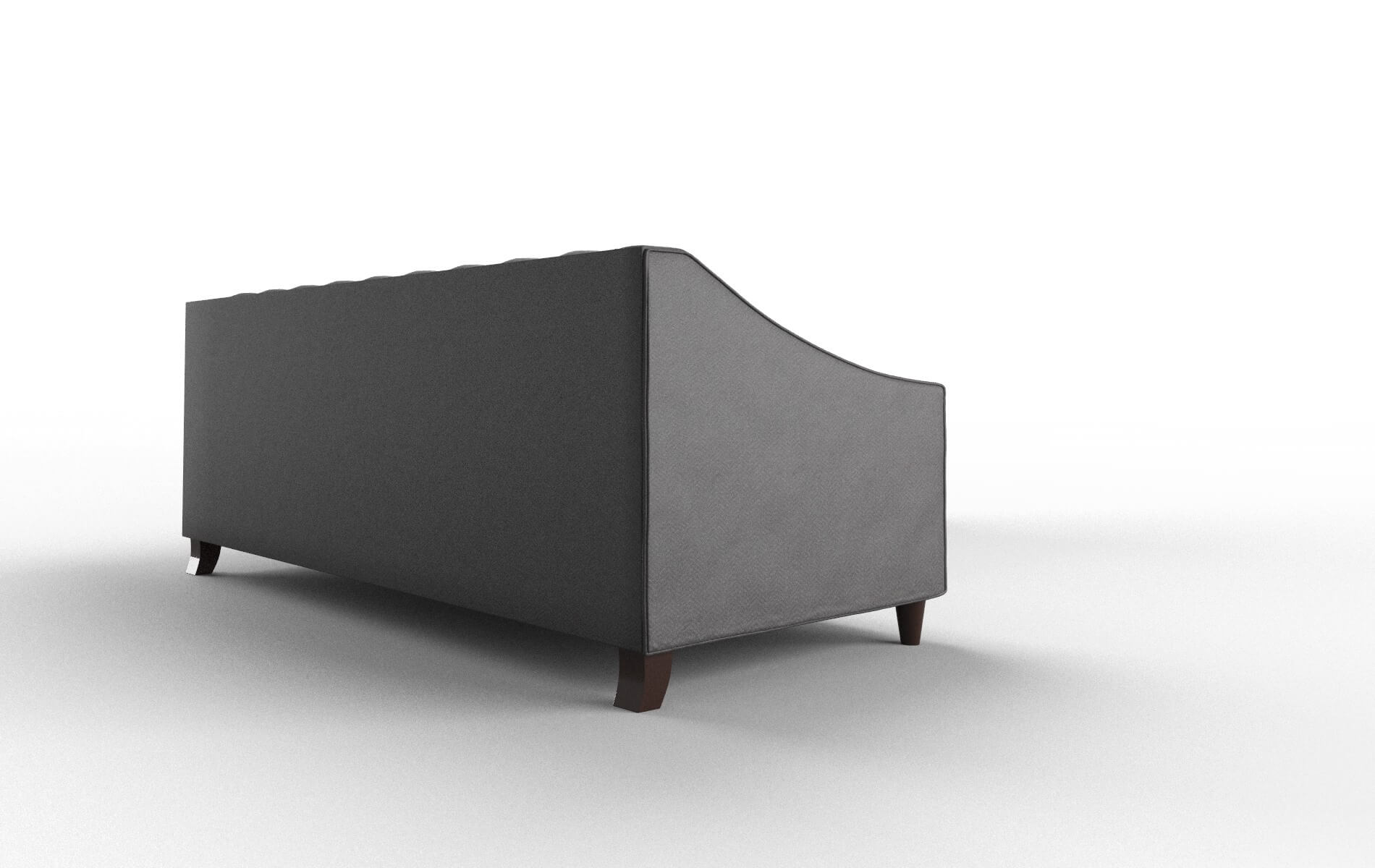 Manchester Catalina Charcoal Sectional espresso legs 3