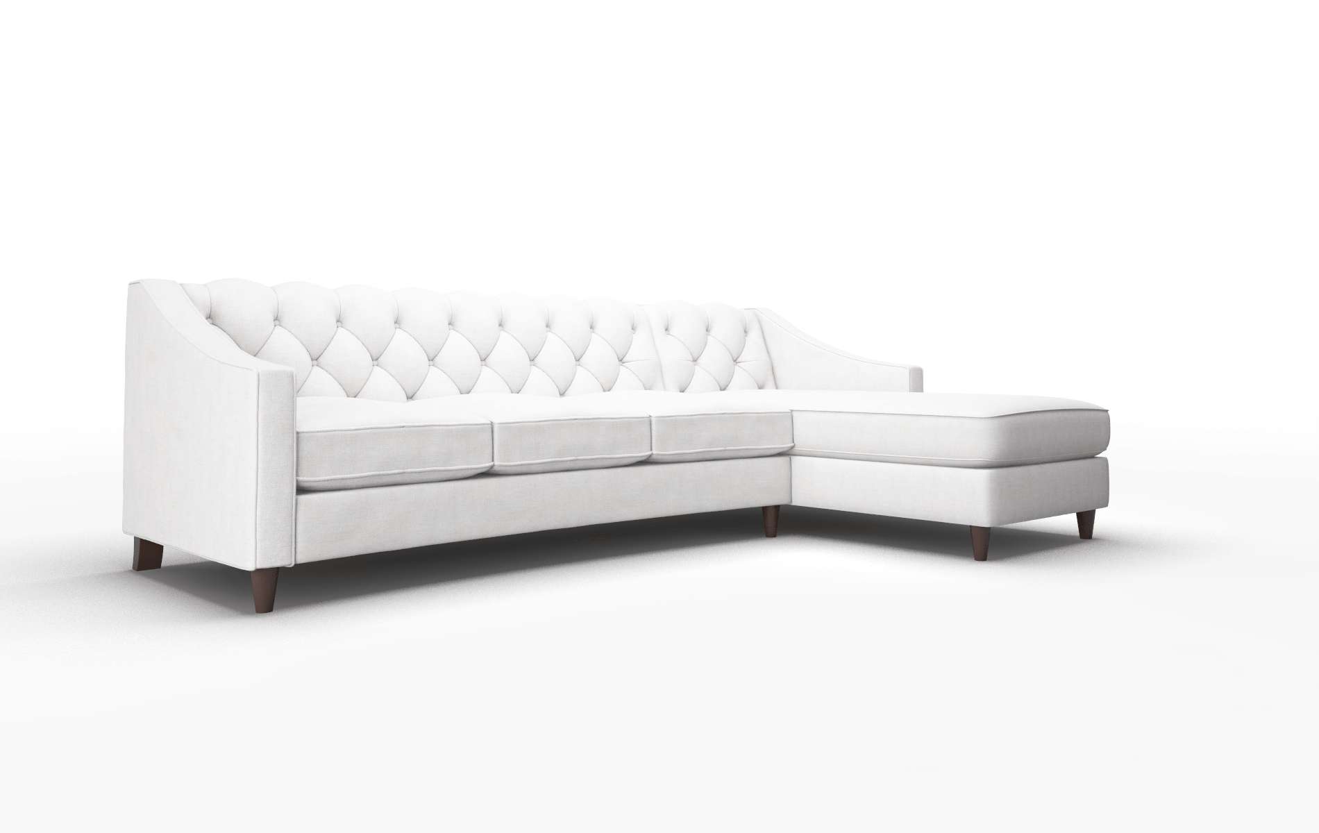 Manchester Catalina Ivory Panel espresso legs 2