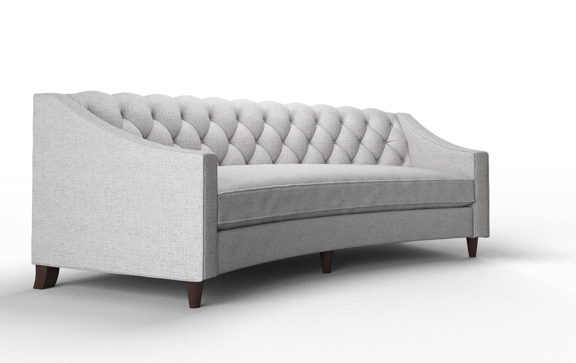 Manchester Catalina Silver Sofa espresso legs 2