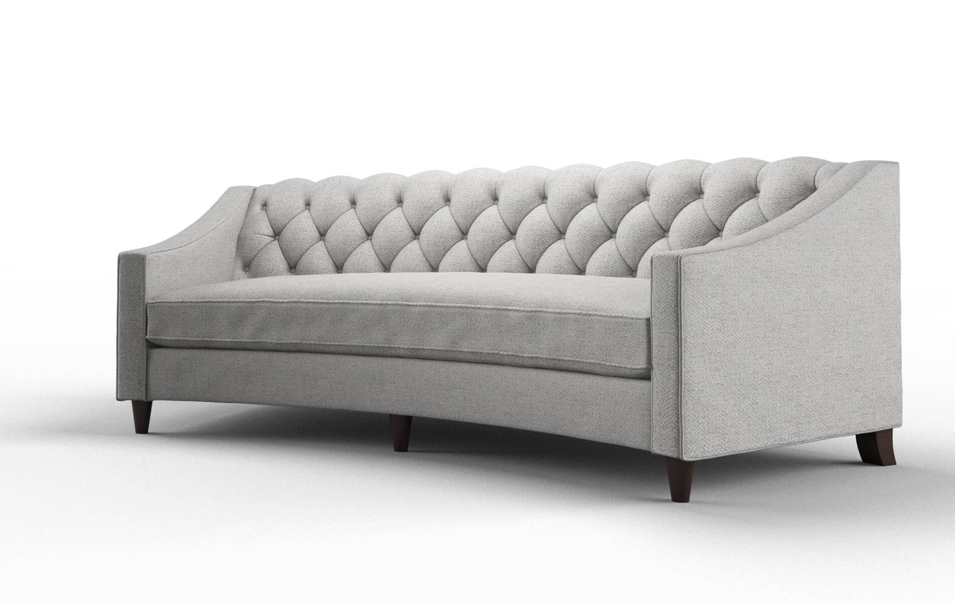 Manchester Catalina Silver Sofa espresso legs 4