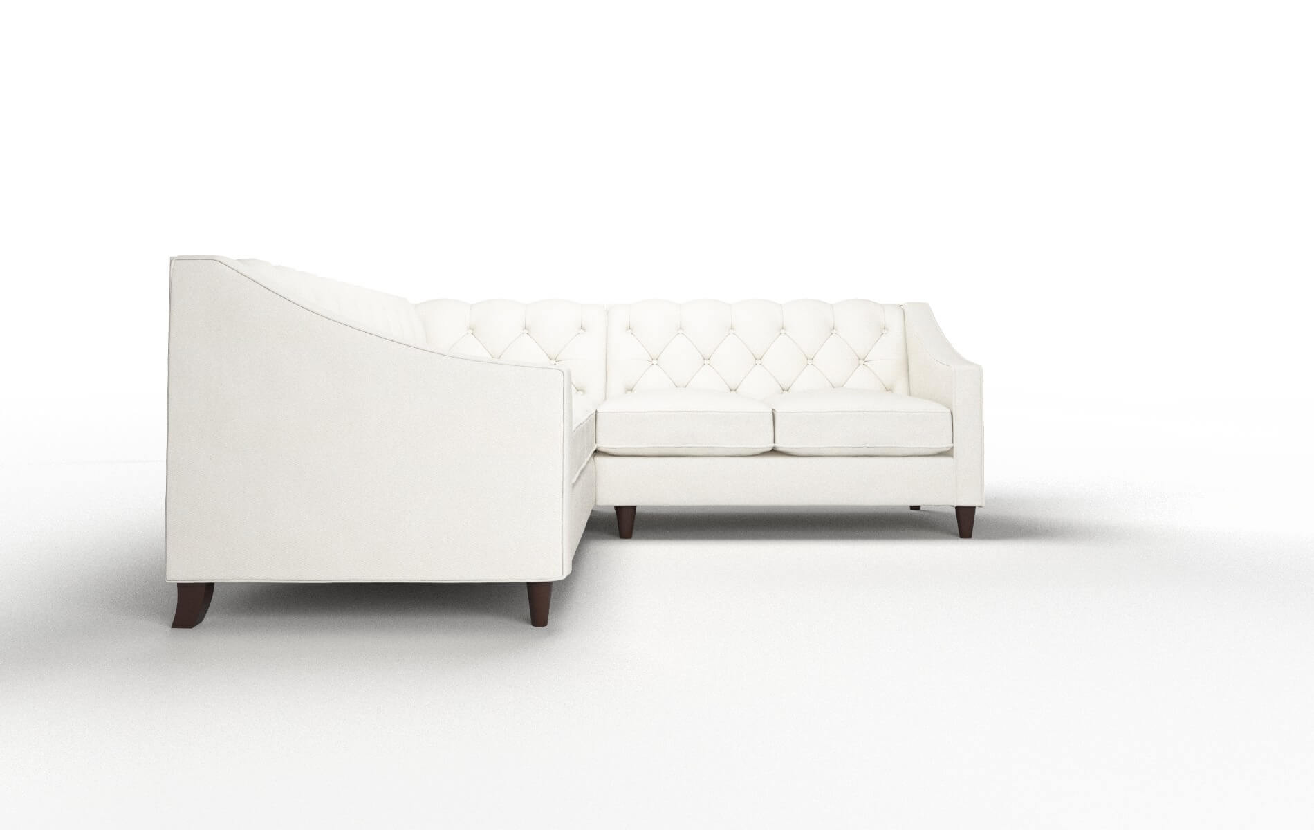 Manchester Chance Bone Sectional espresso legs 2