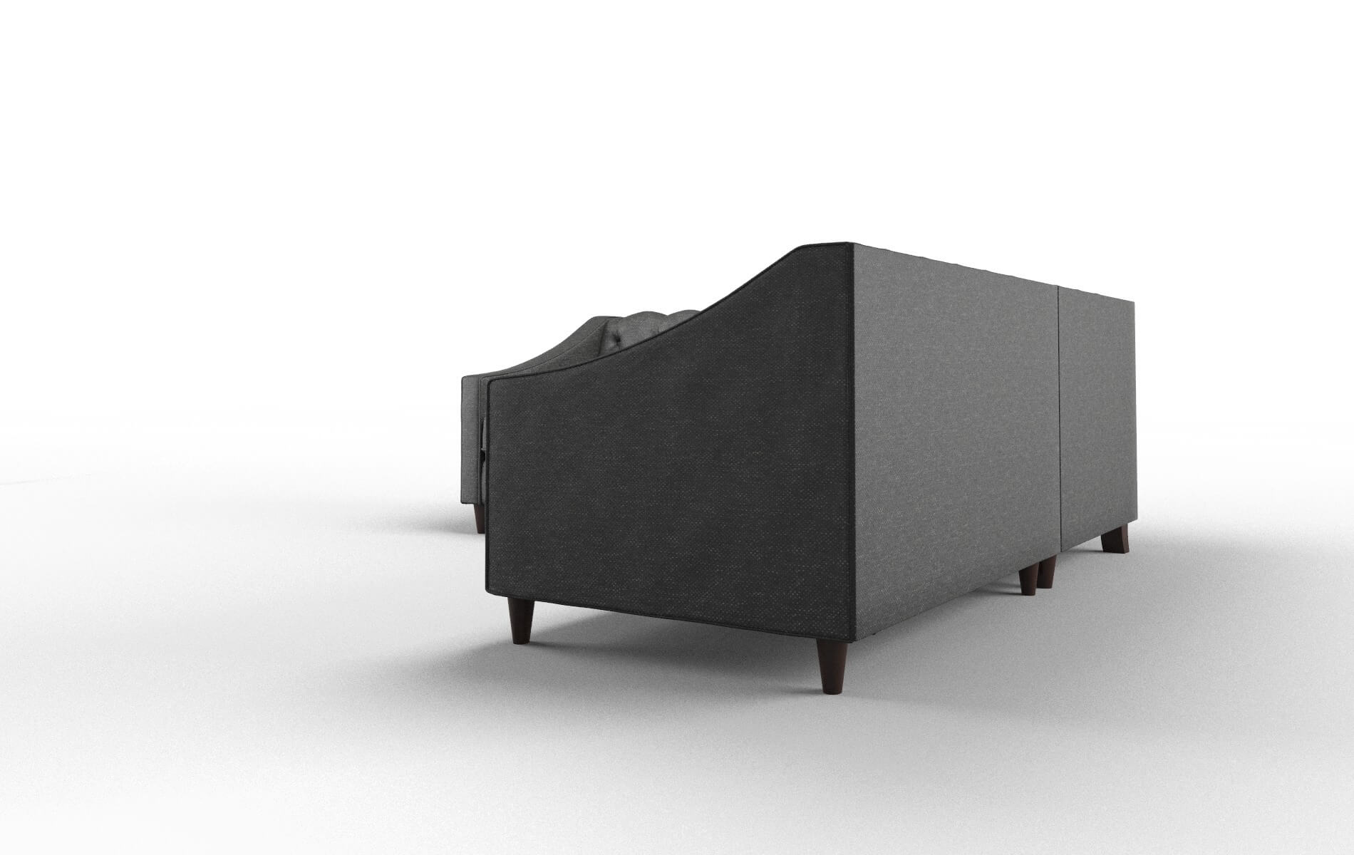 Manchester Chance Denim Sectional espresso legs 4