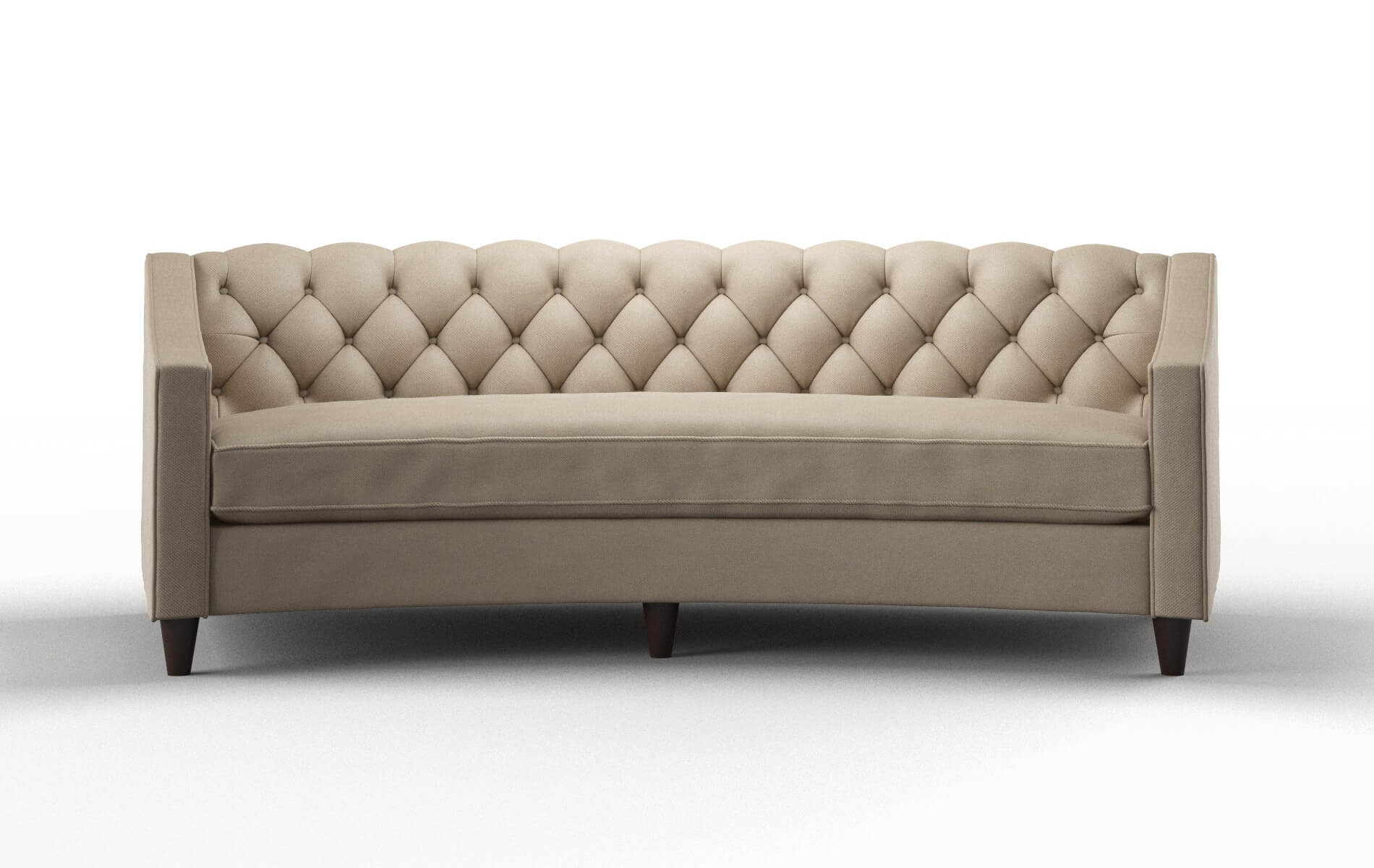 Manchester Chance Platinum Sofa espresso legs 1