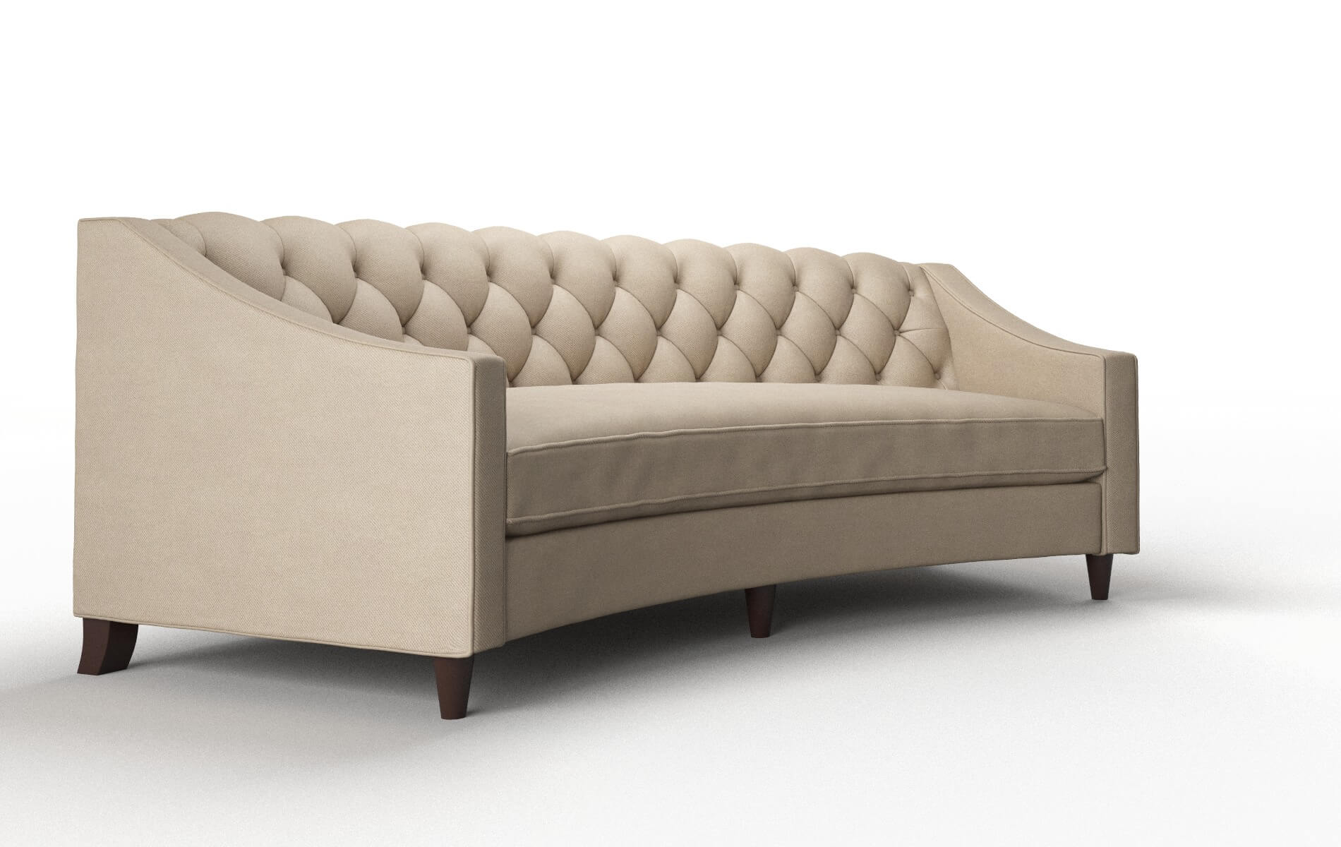 Manchester Chance Platinum Sofa espresso legs 2
