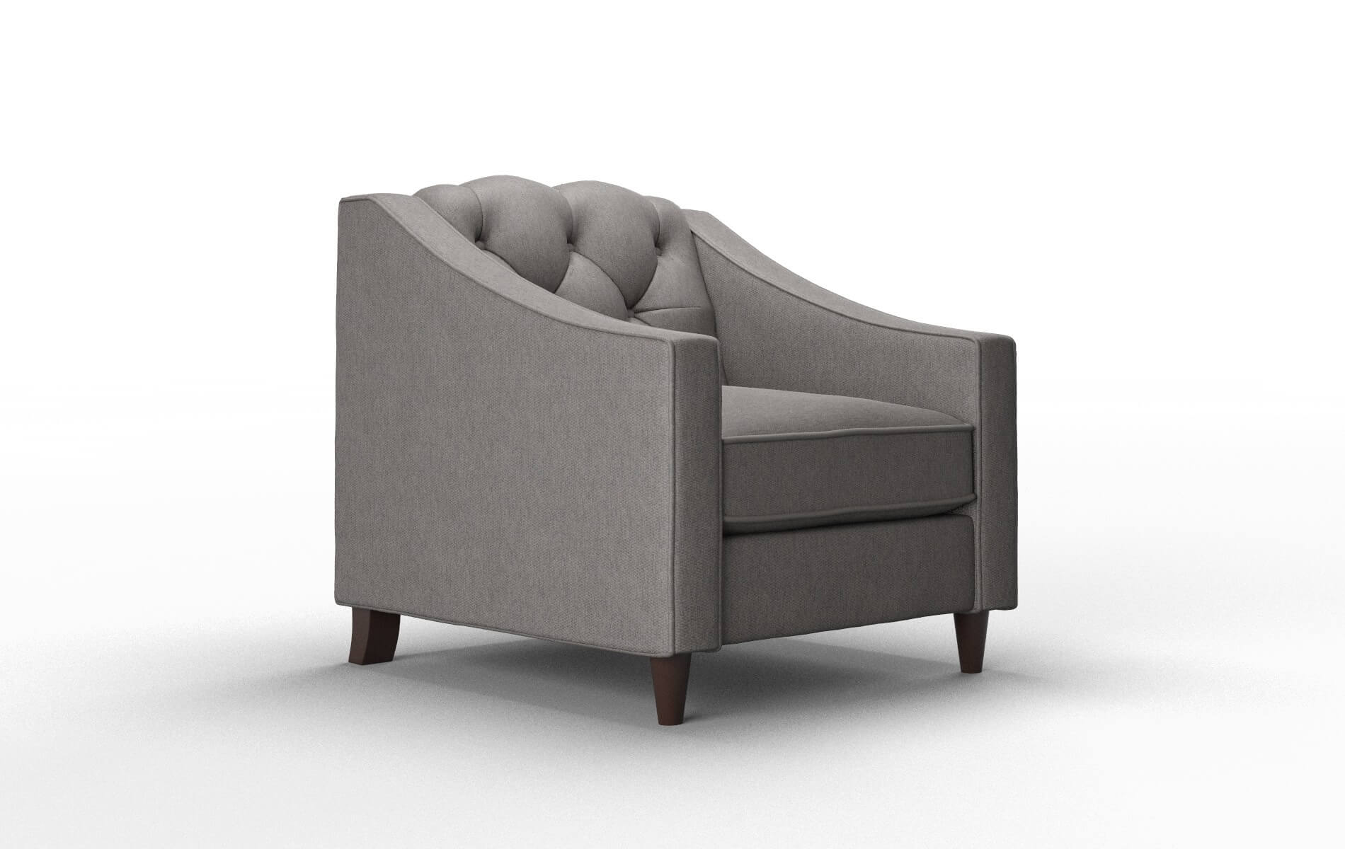 Manchester Cosmo Charcoal Chair espresso legs 2