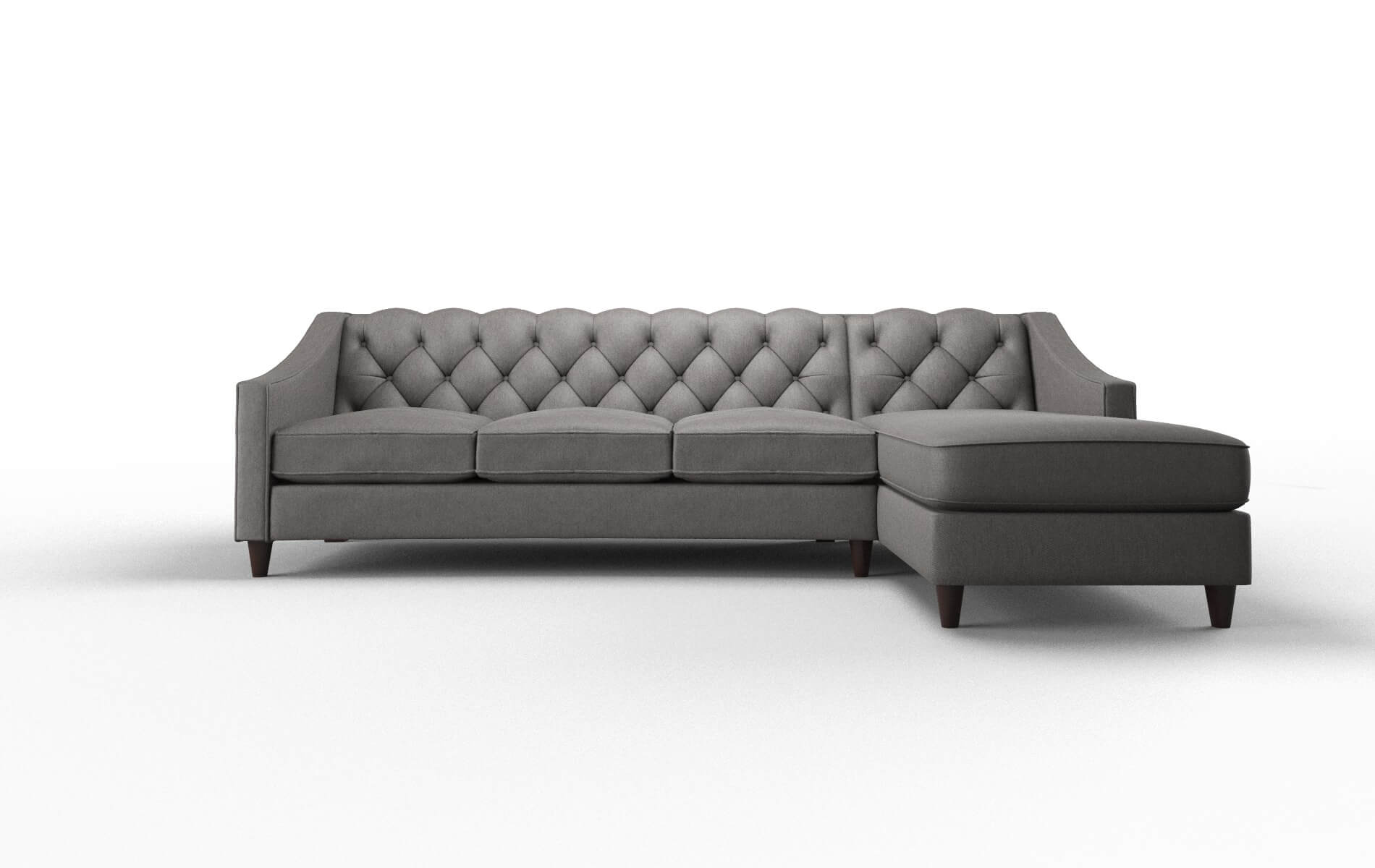 Manchester Cosmo Charcoal Panel espresso legs 1