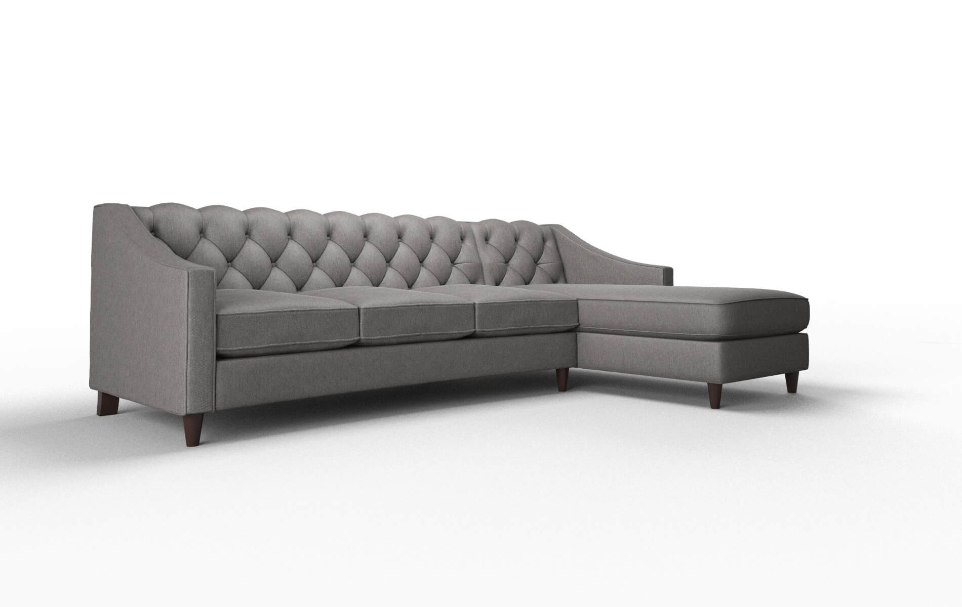 Manchester Cosmo Charcoal Panel espresso legs 2