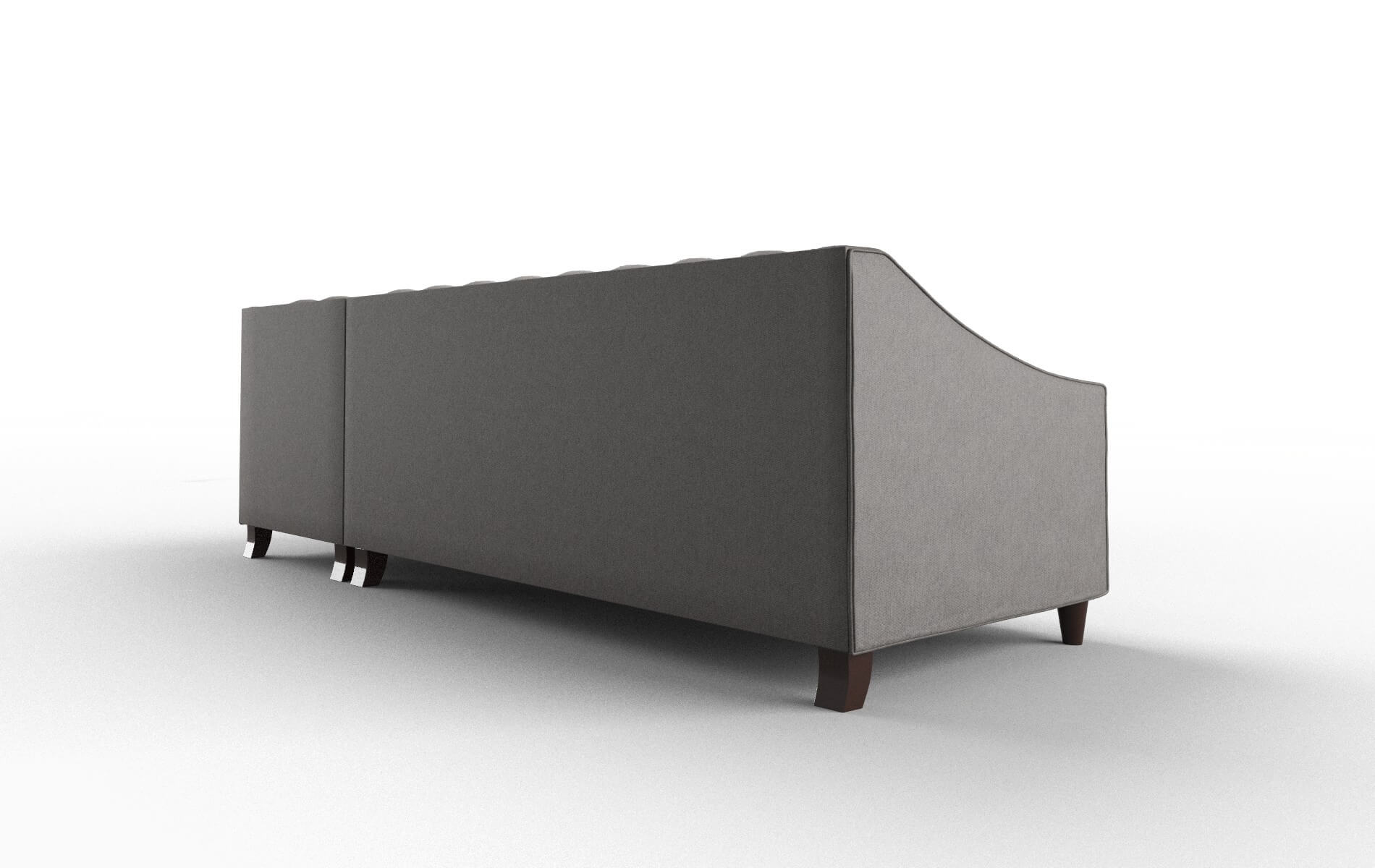 Manchester Cosmo Charcoal Panel espresso legs 5