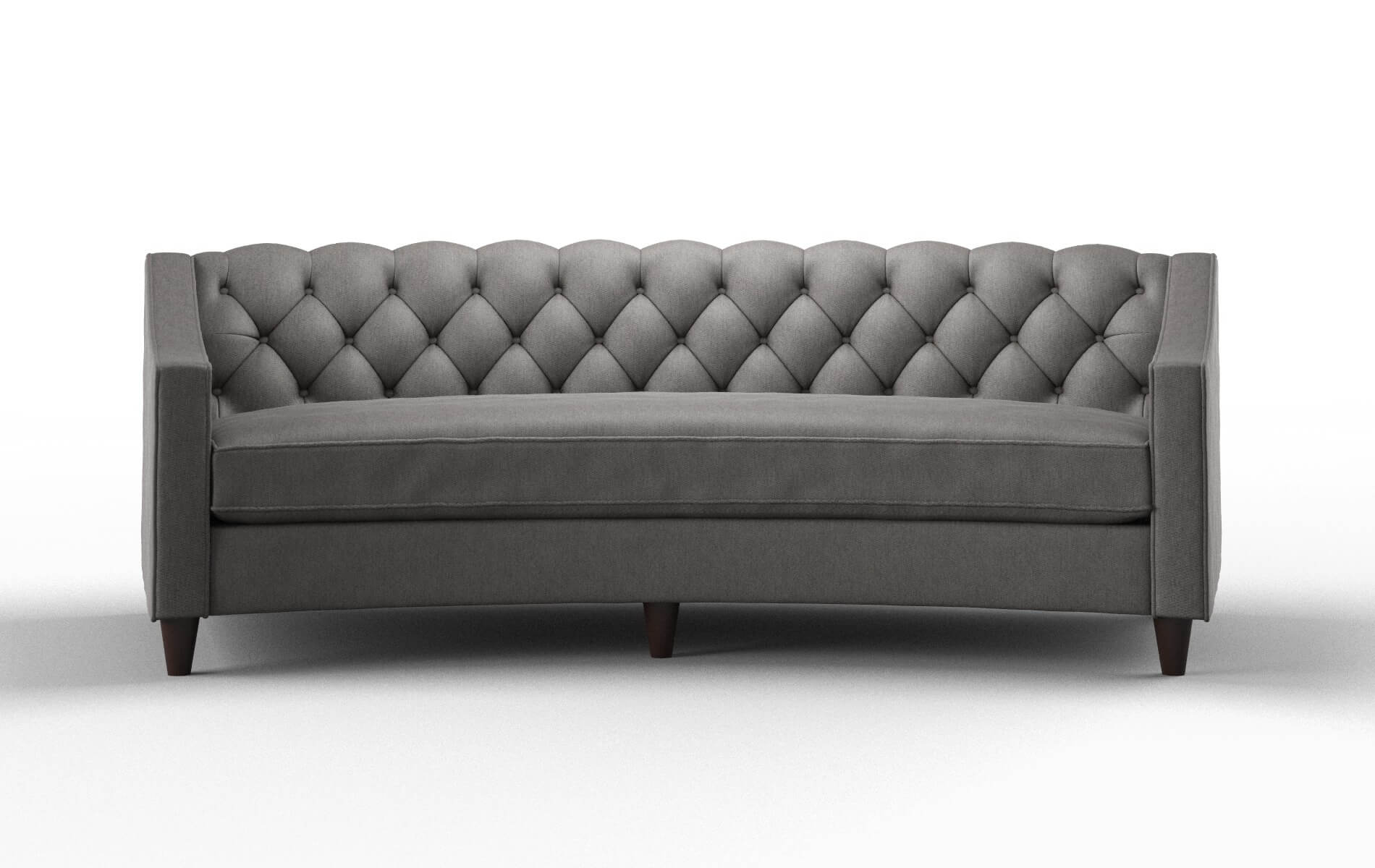 Manchester Cosmo Charcoal Sofa espresso legs 1