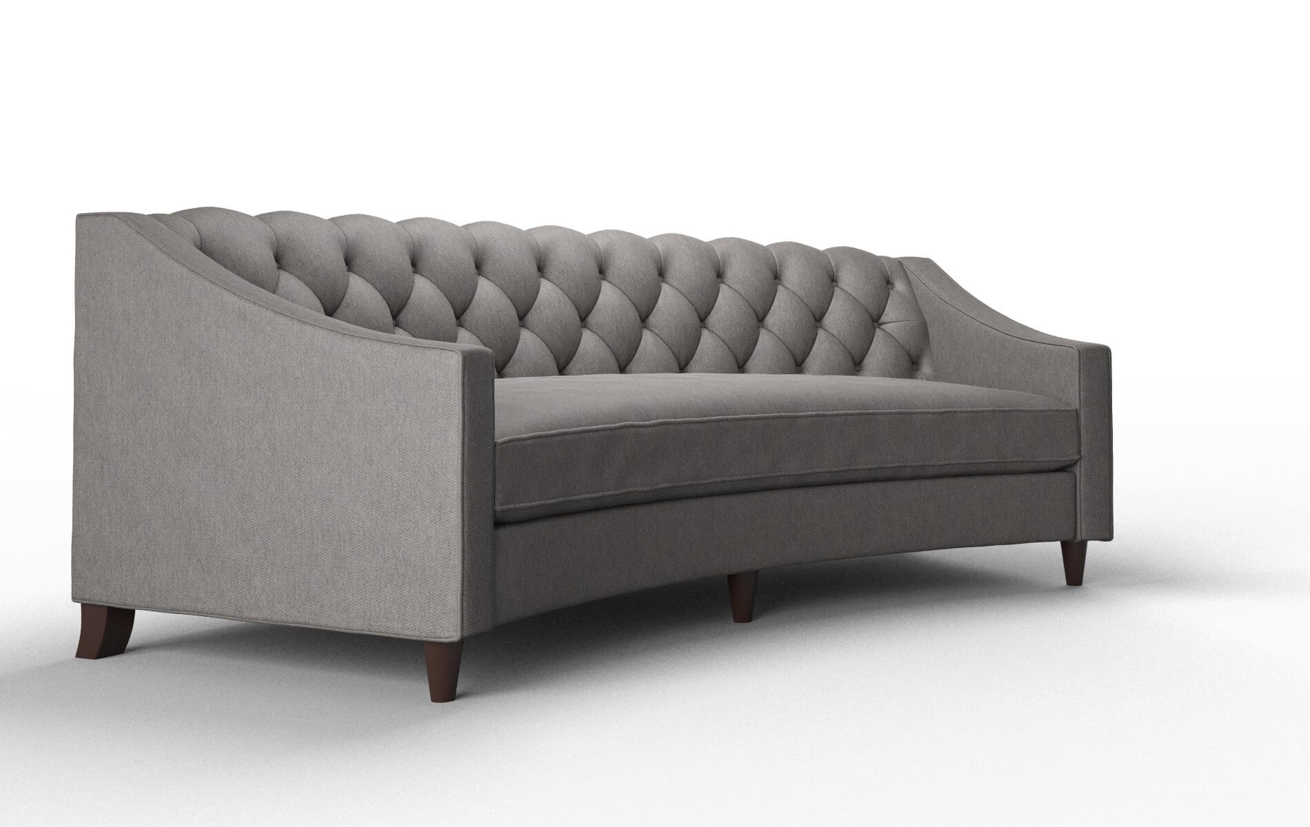 Manchester Cosmo Charcoal Sofa espresso legs 2
