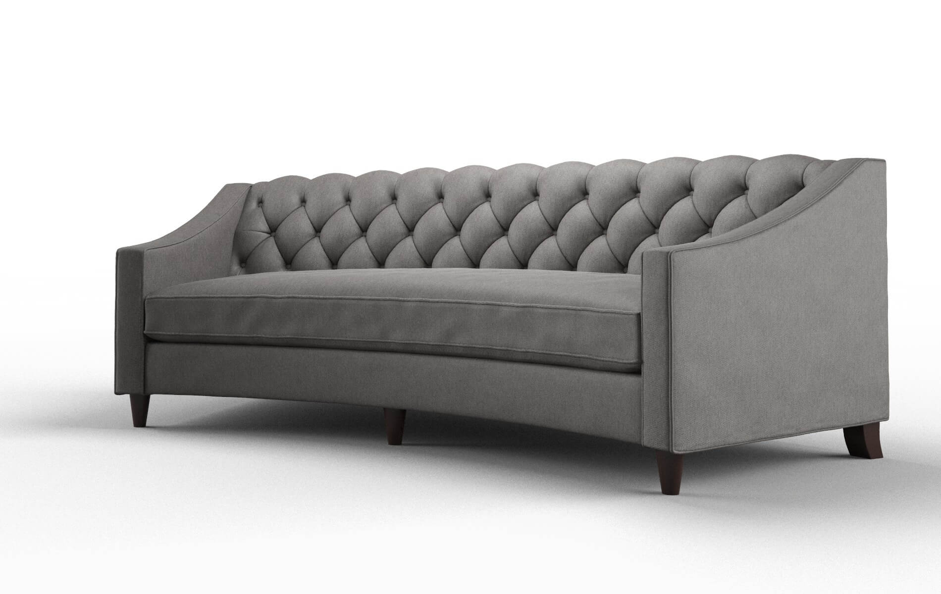 Manchester Cosmo Charcoal Sofa espresso legs 4