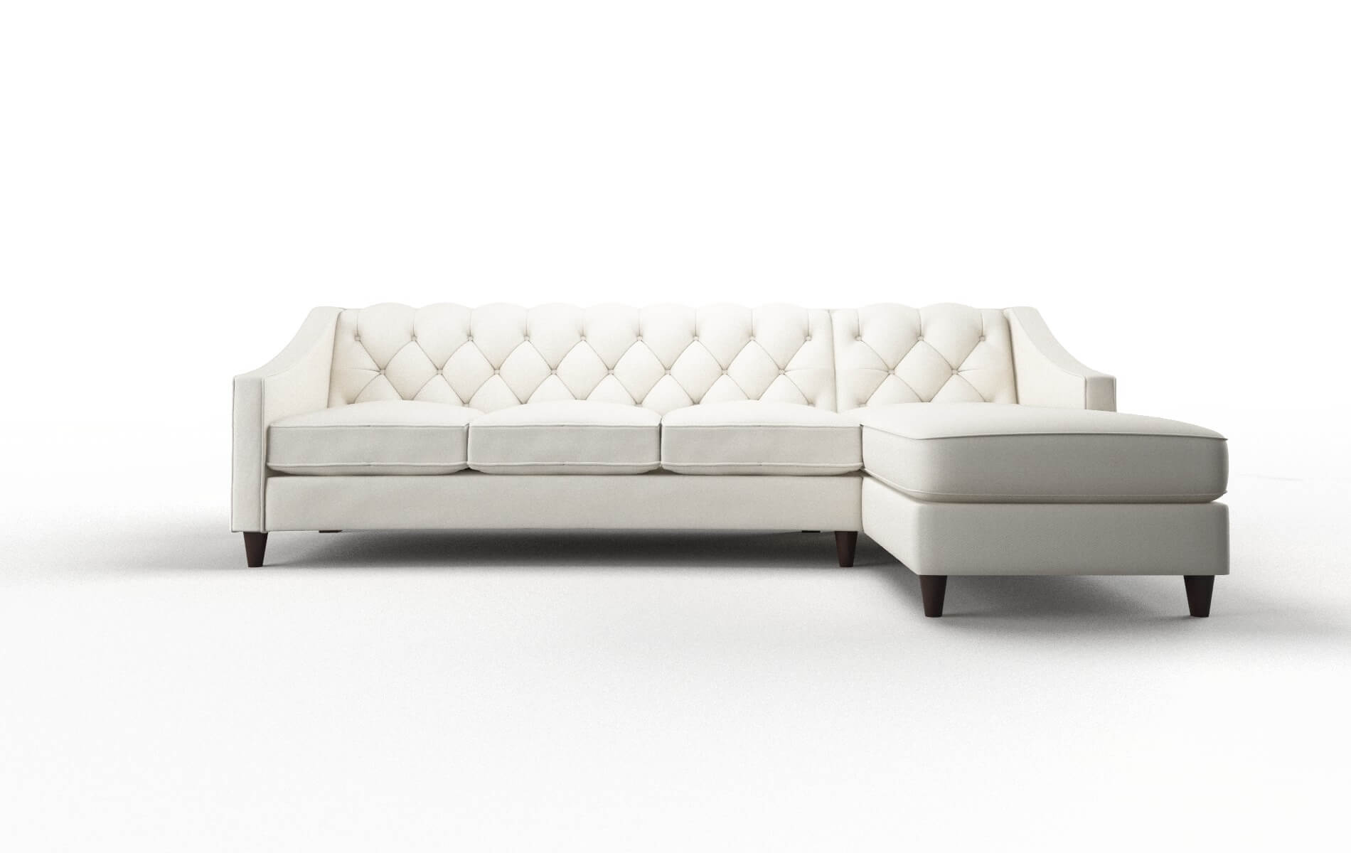 Manchester Cosmo Ivory Panel espresso legs 1