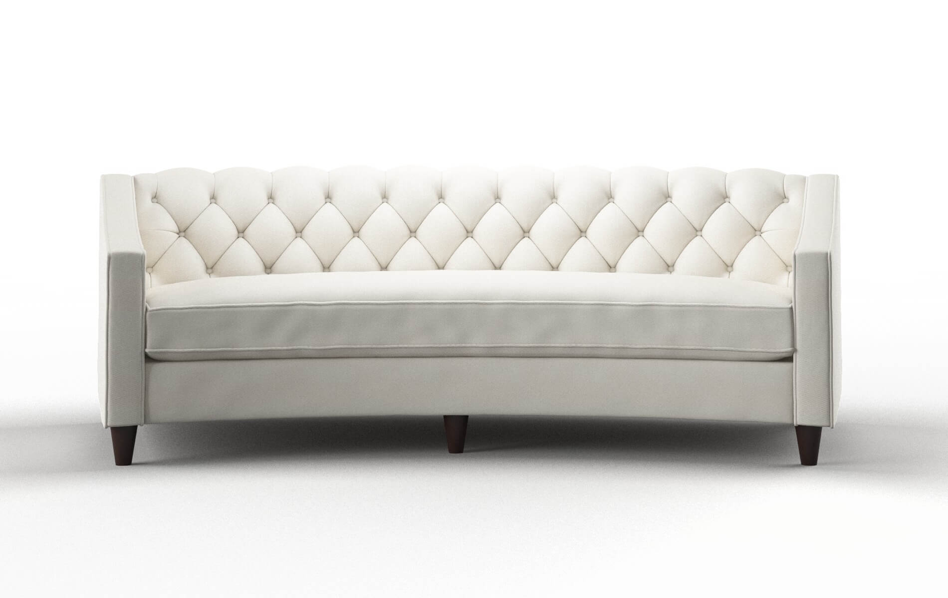 Manchester Cosmo Ivory Sofa espresso legs 1
