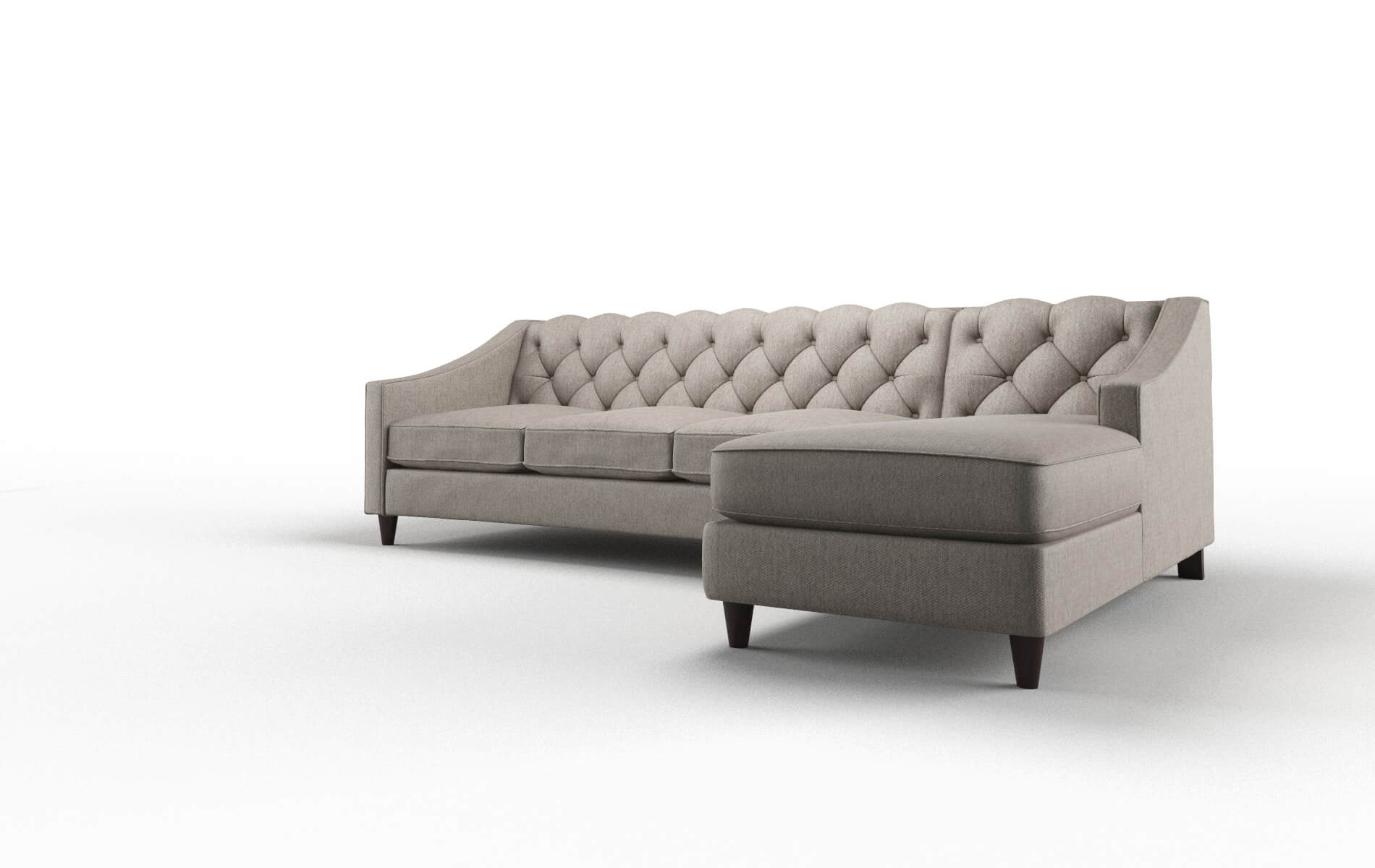 Manchester Cosmo Taupe Panel espresso legs 4