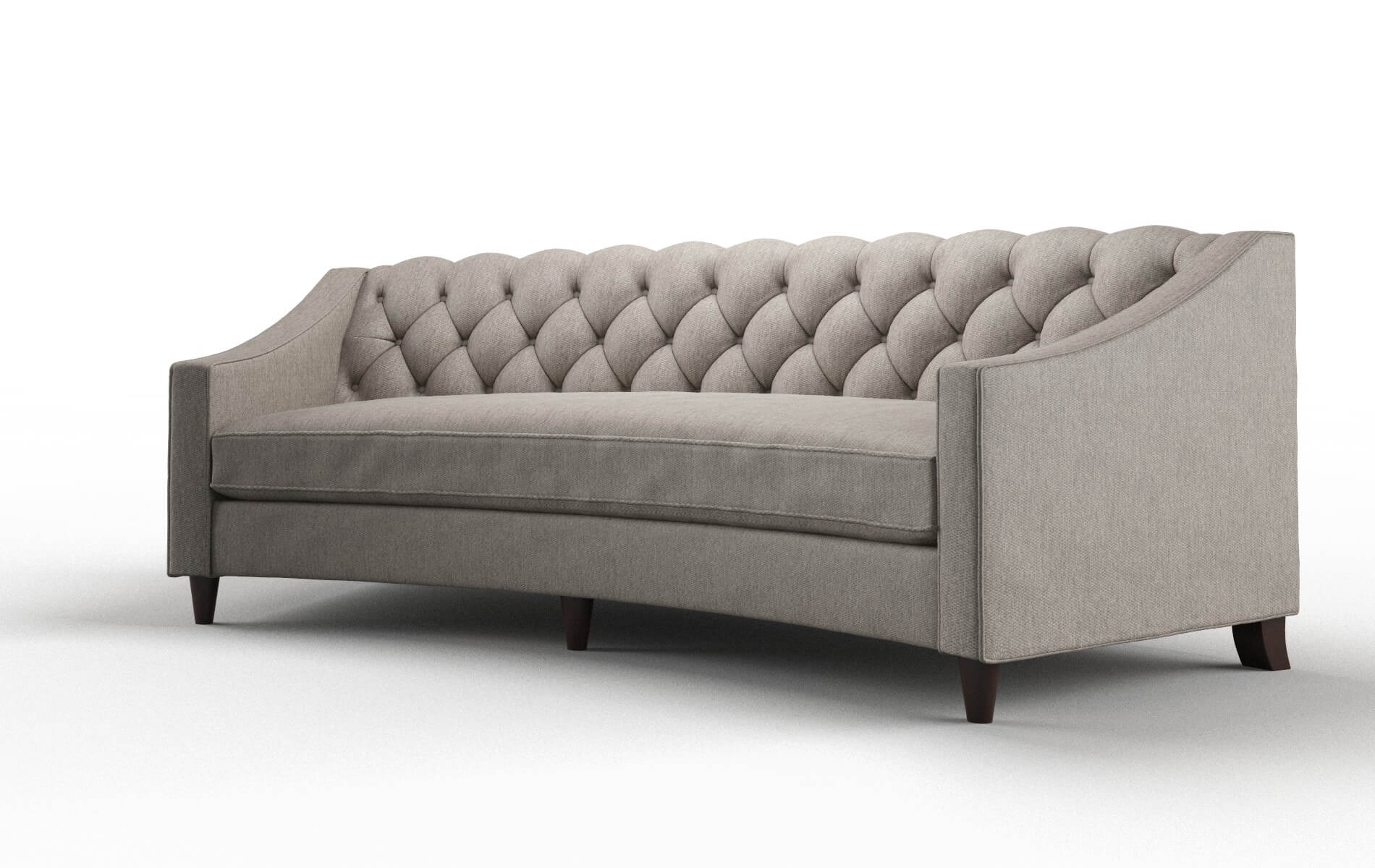 Manchester Cosmo Taupe Sofa espresso legs 4