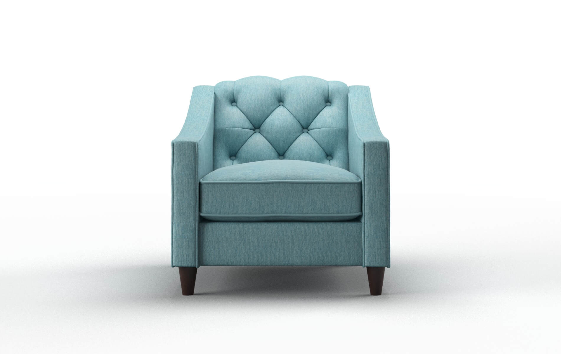 Manchester Cosmo Turquoise Chair espresso legs 1