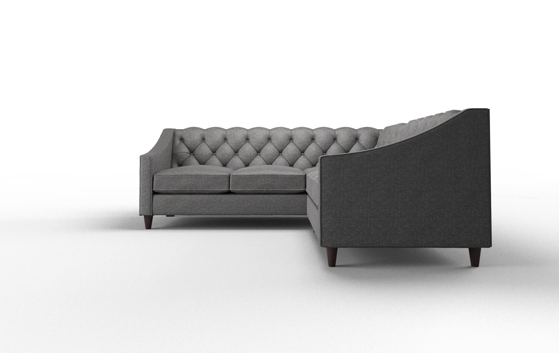 Manchester Curious Eclipse Sectional espresso legs 5