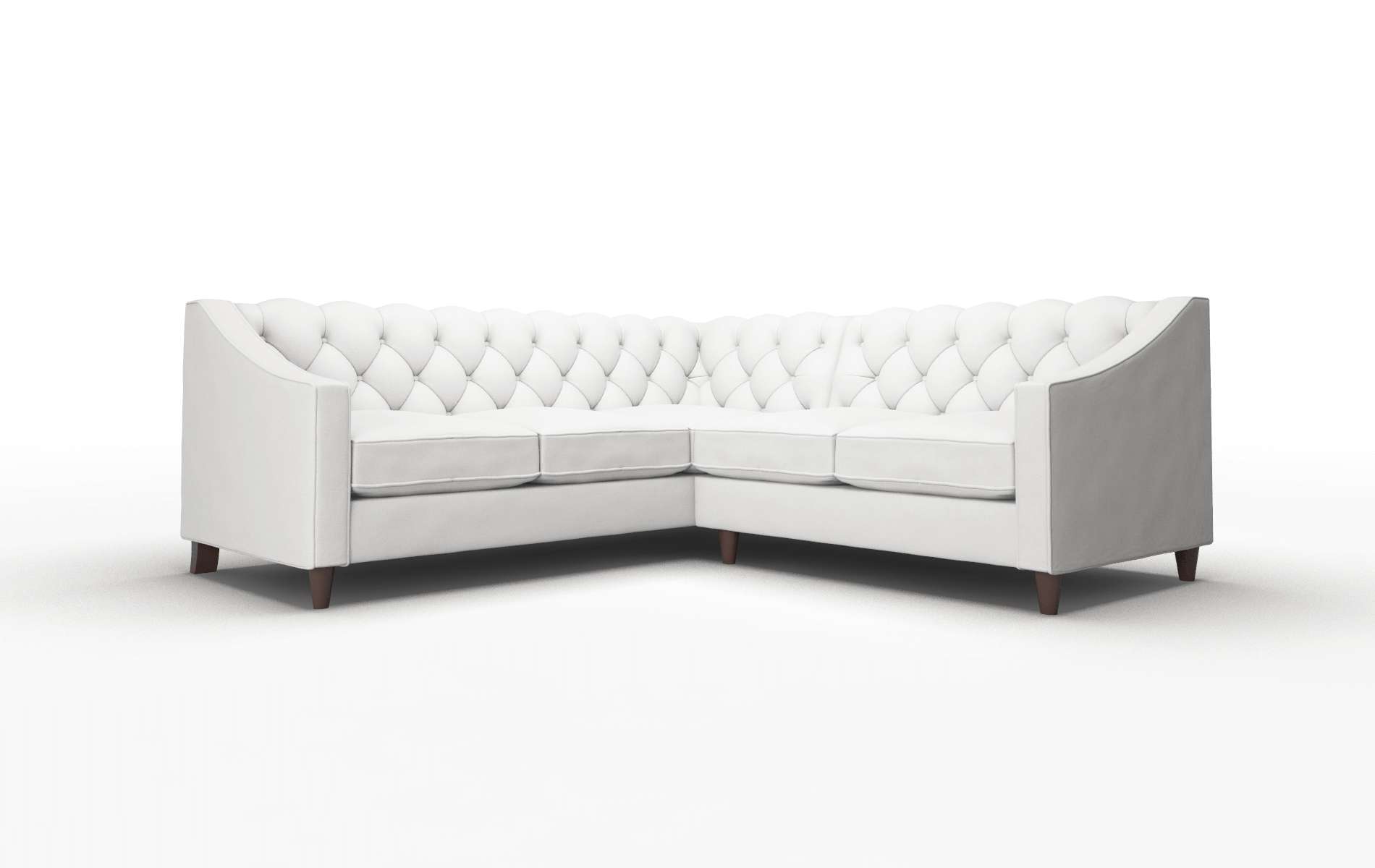 Manchester Dawson Platinum Sectional espresso legs 1