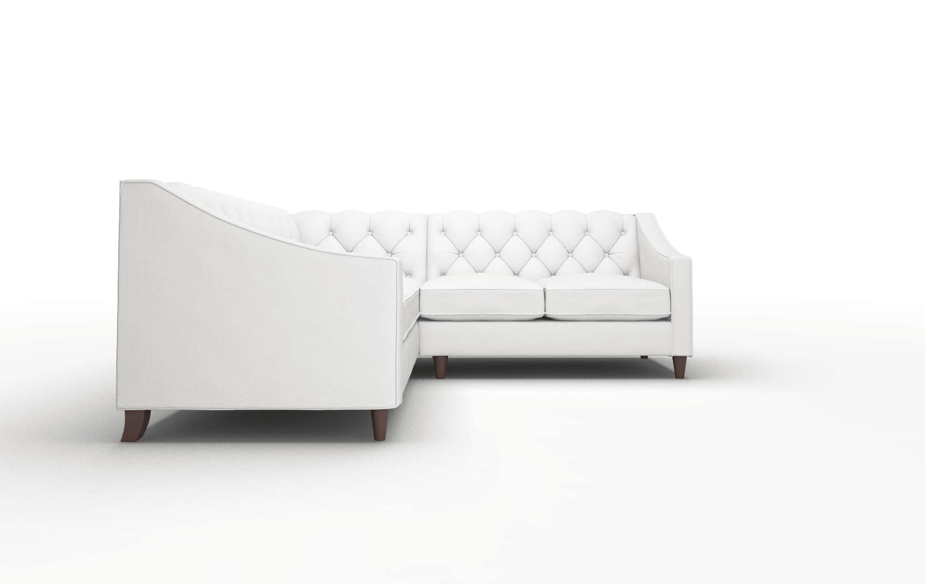 Manchester Dawson Platinum Sectional espresso legs 2