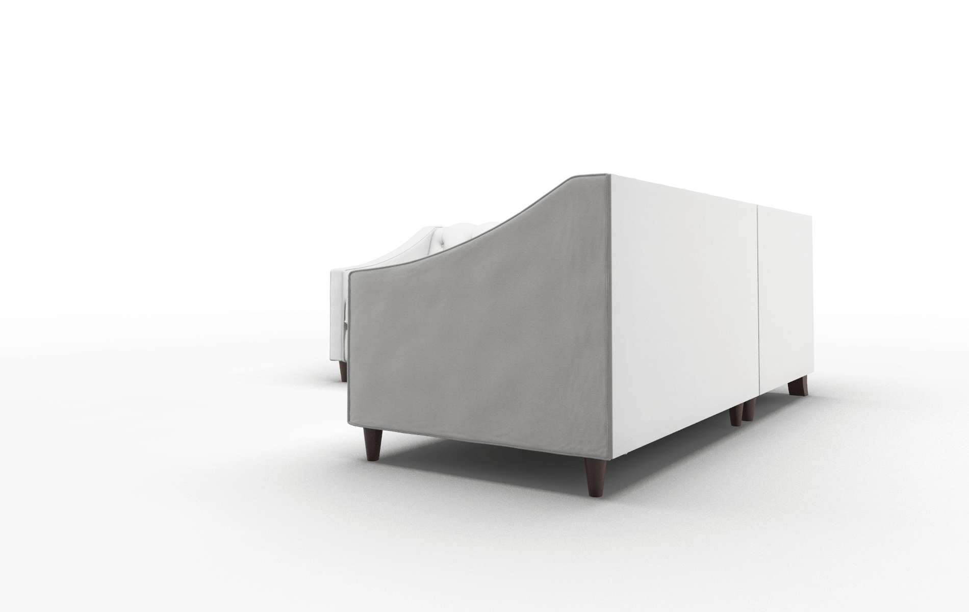 Manchester Dawson Platinum Sectional espresso legs 4