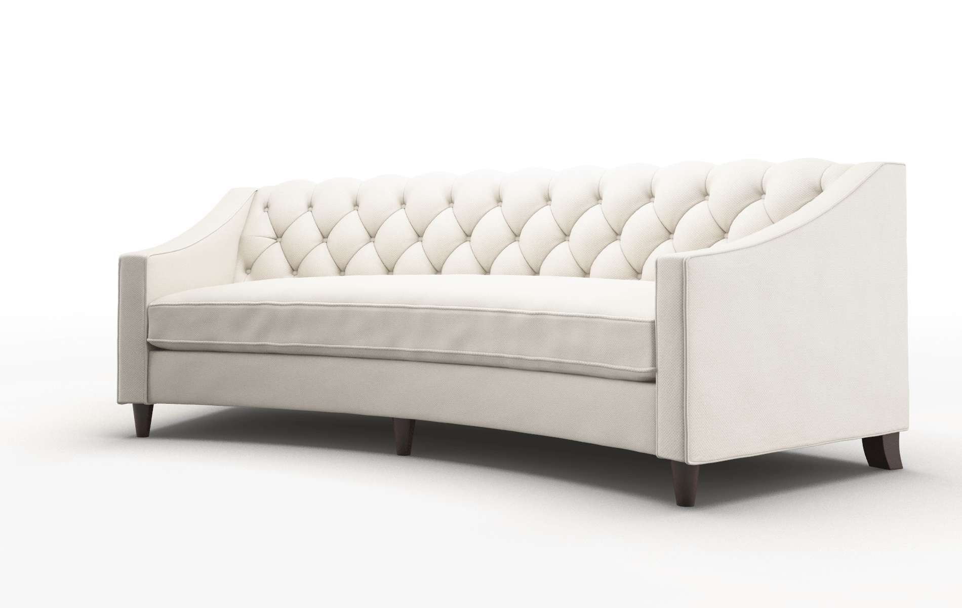 Manchester Dawson Sand Sofa espresso legs 4