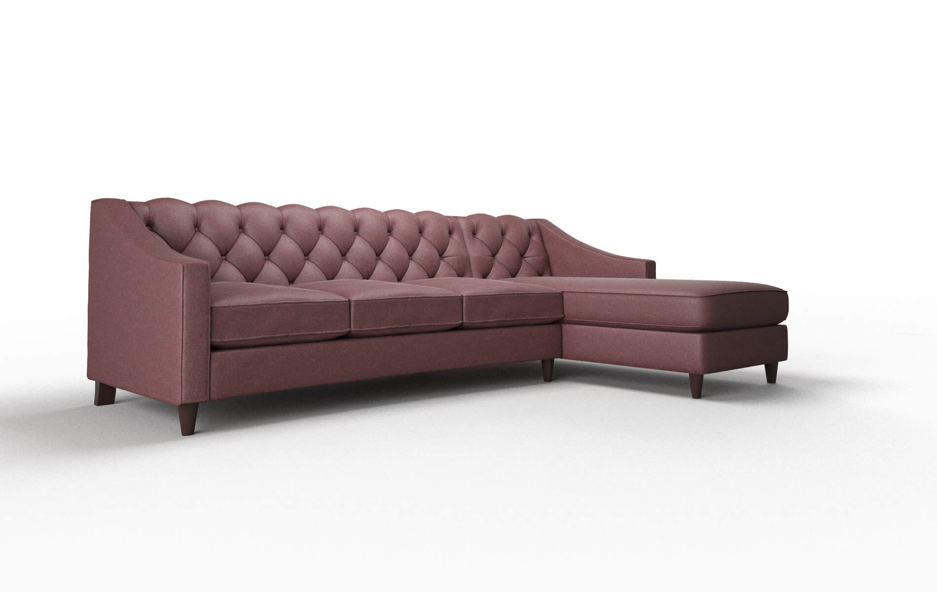 Manchester Derby Berry Panel espresso legs 2