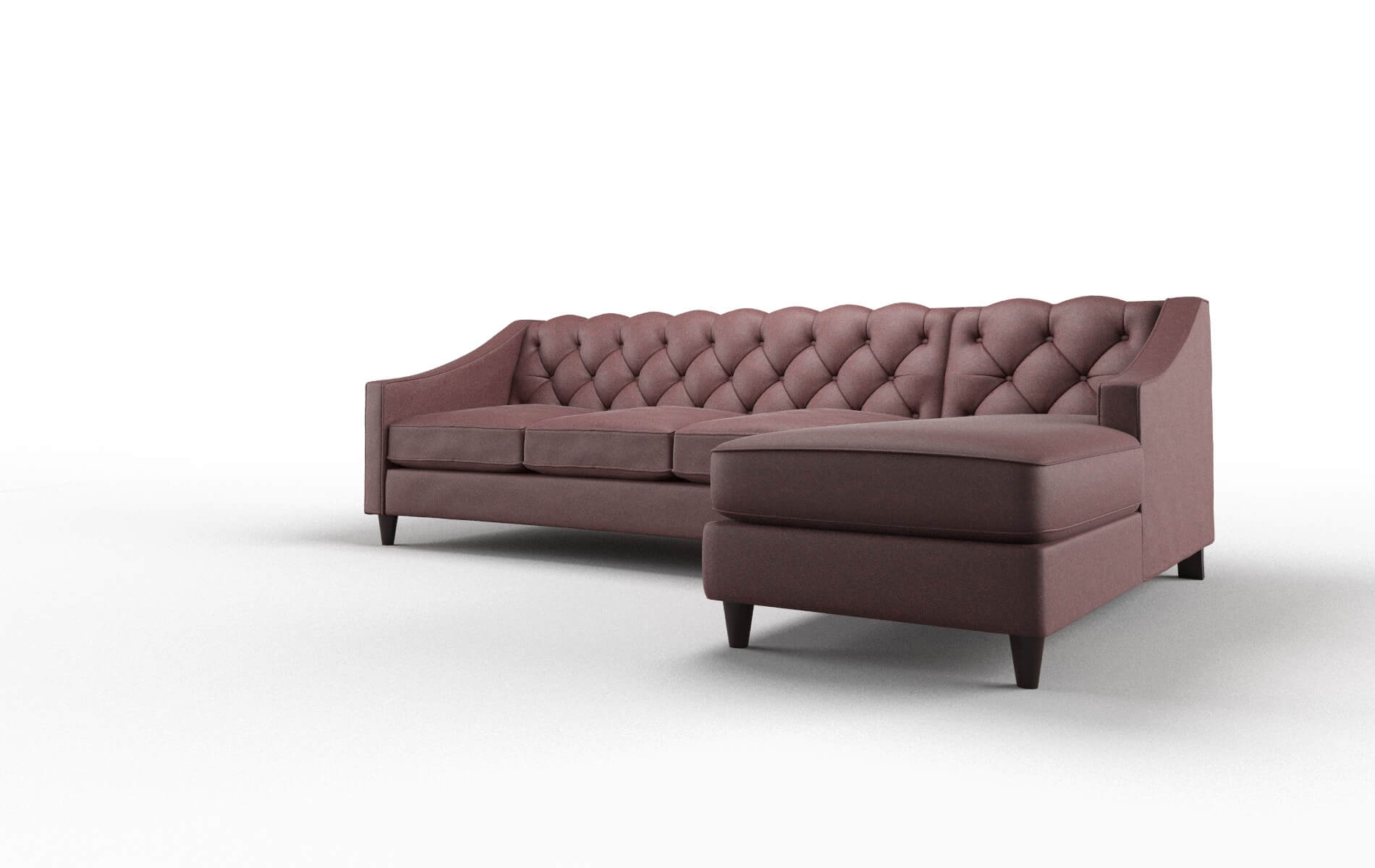 Manchester Derby Berry Panel espresso legs 4