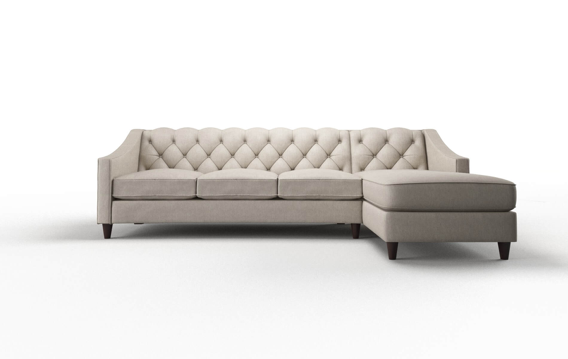 Manchester Derby Linen Panel espresso legs 1