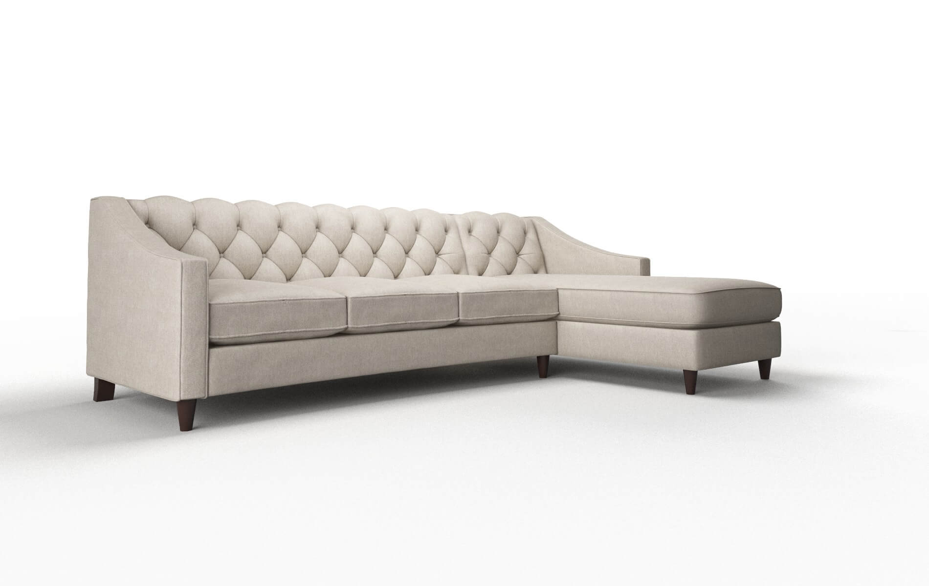 Manchester Derby Linen Panel espresso legs 2