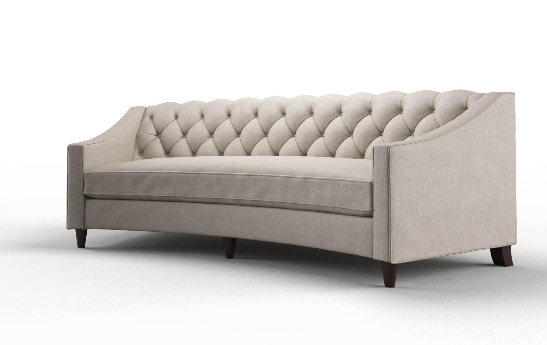 Manchester Derby Linen Sofa espresso legs 4
