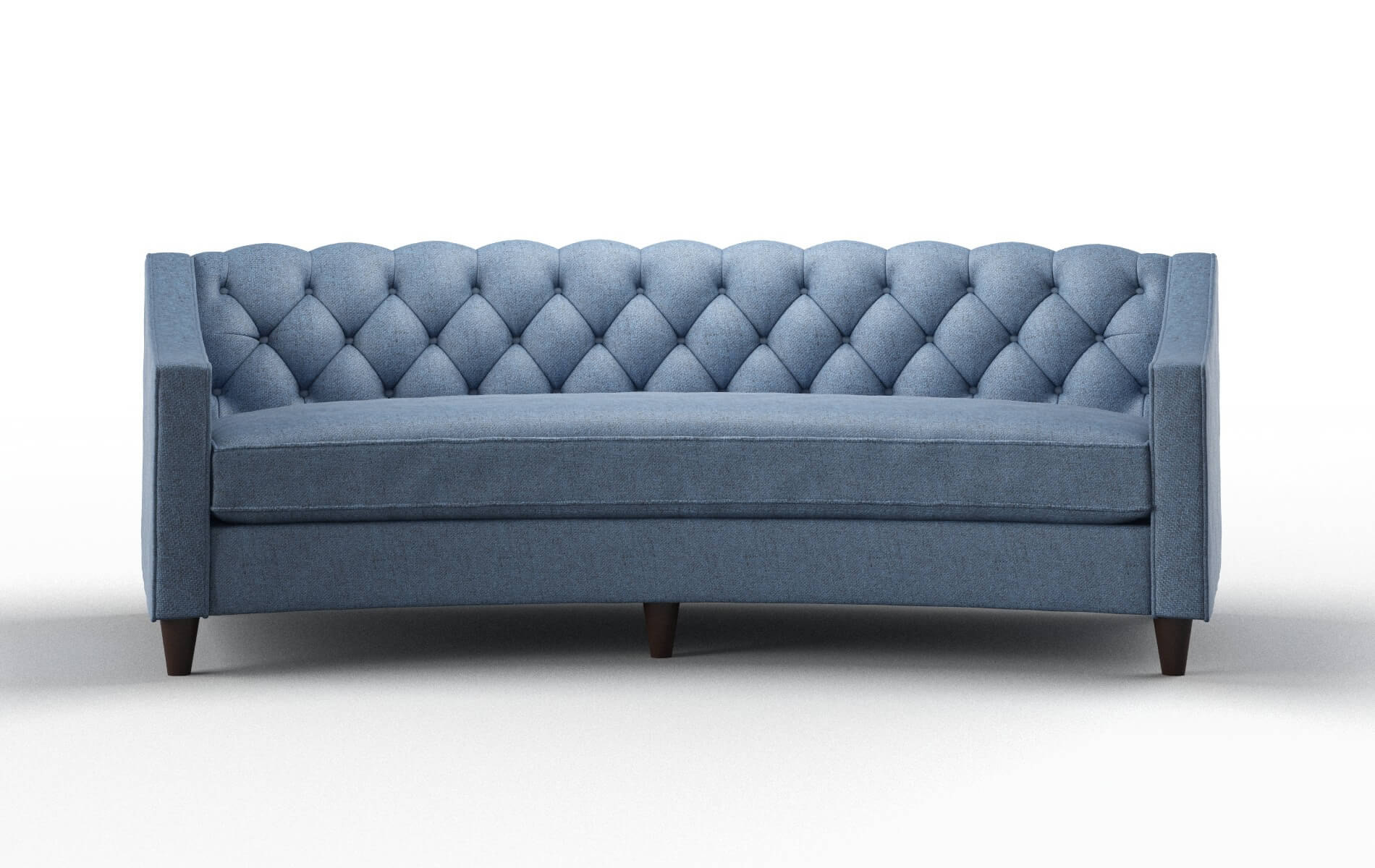 Manchester Derby Navy Sofa espresso legs 1