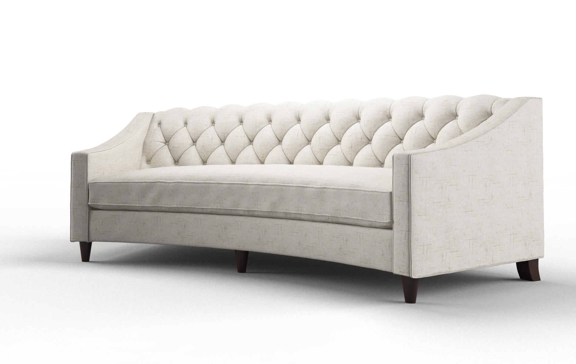 Manchester Derby Taupe Sofa espresso legs 4