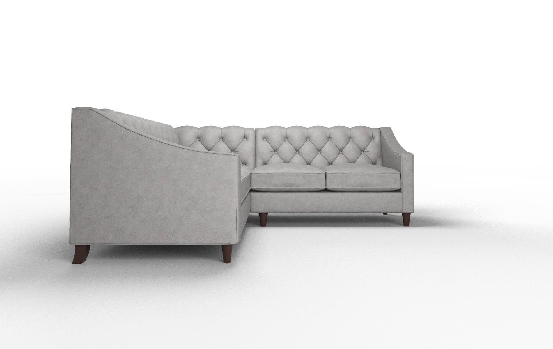 Manchester Dream_d Charcoal Sectional espresso legs 2