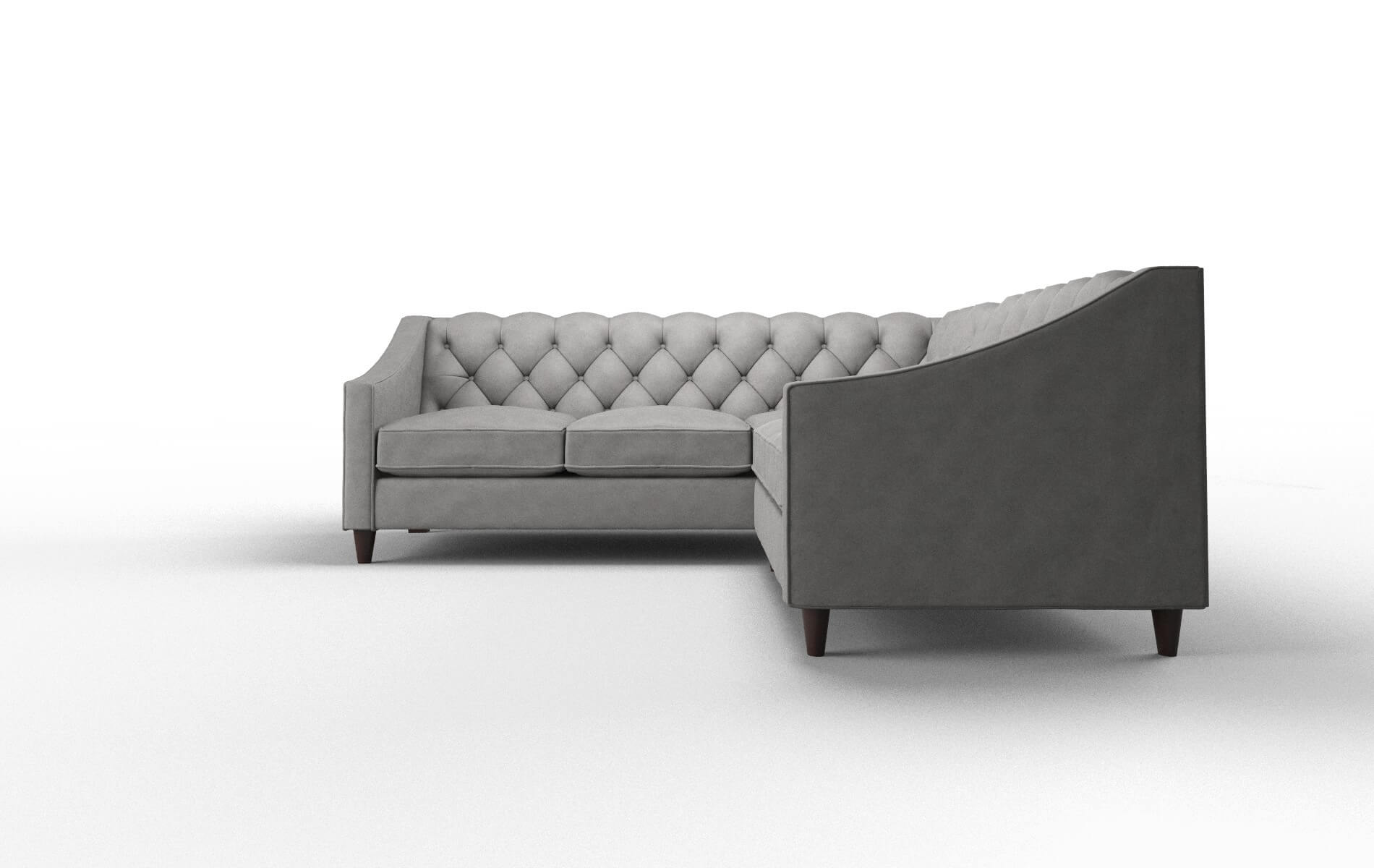 Manchester Dream_d Charcoal Sectional espresso legs 5