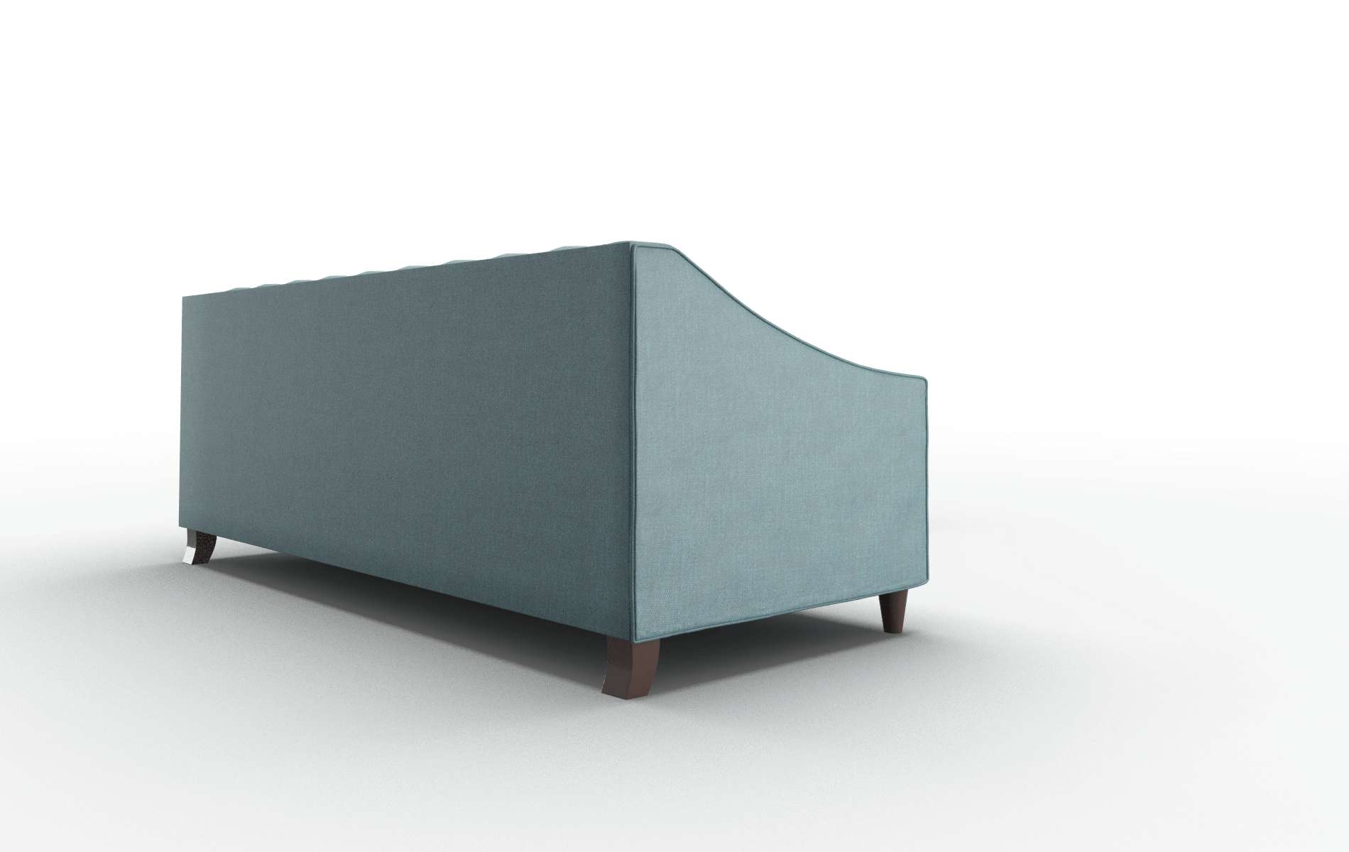 Manchester Elliot Teal Sectional espresso legs 3