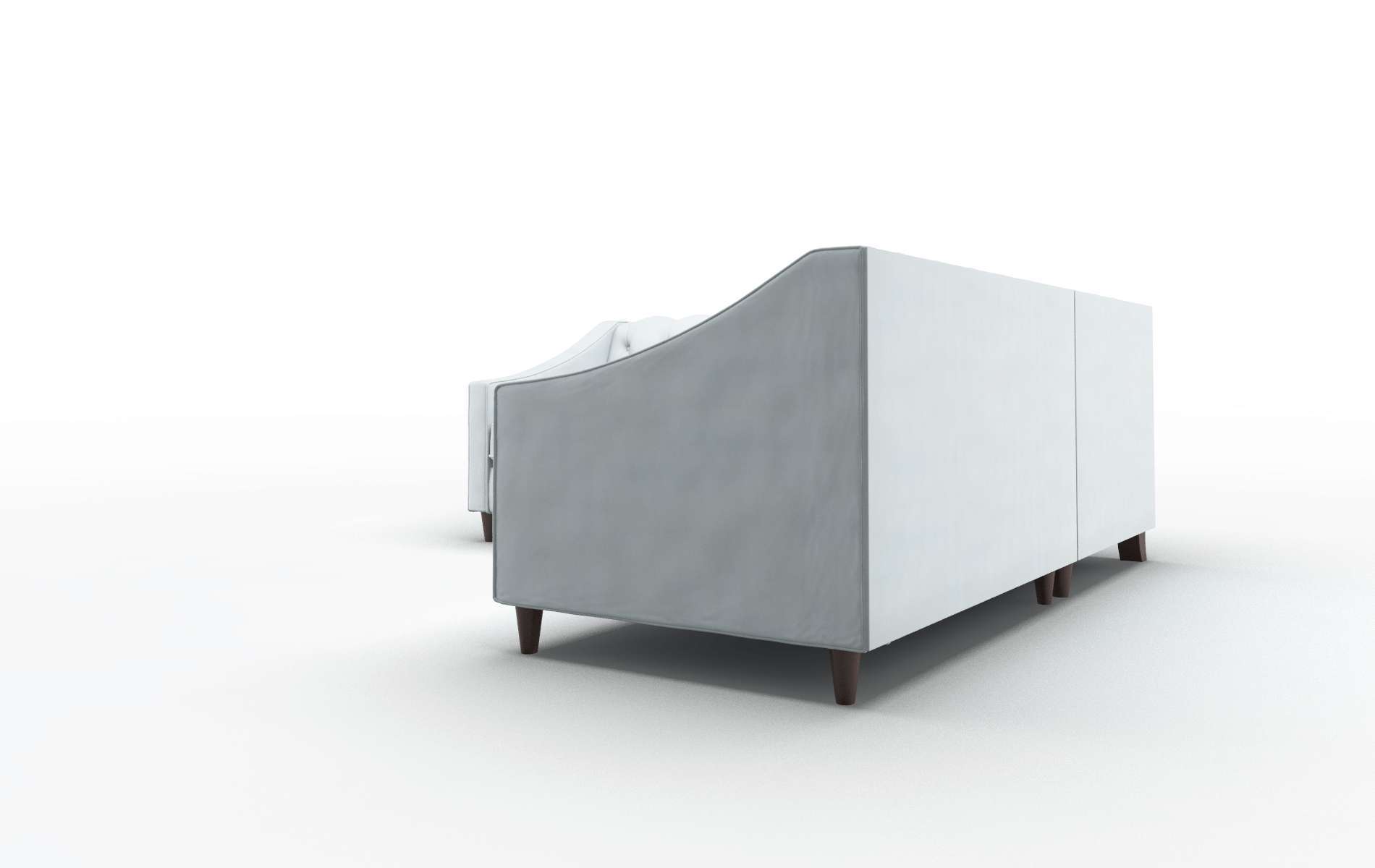 Manchester Hathaway Aqua Sectional espresso legs 4