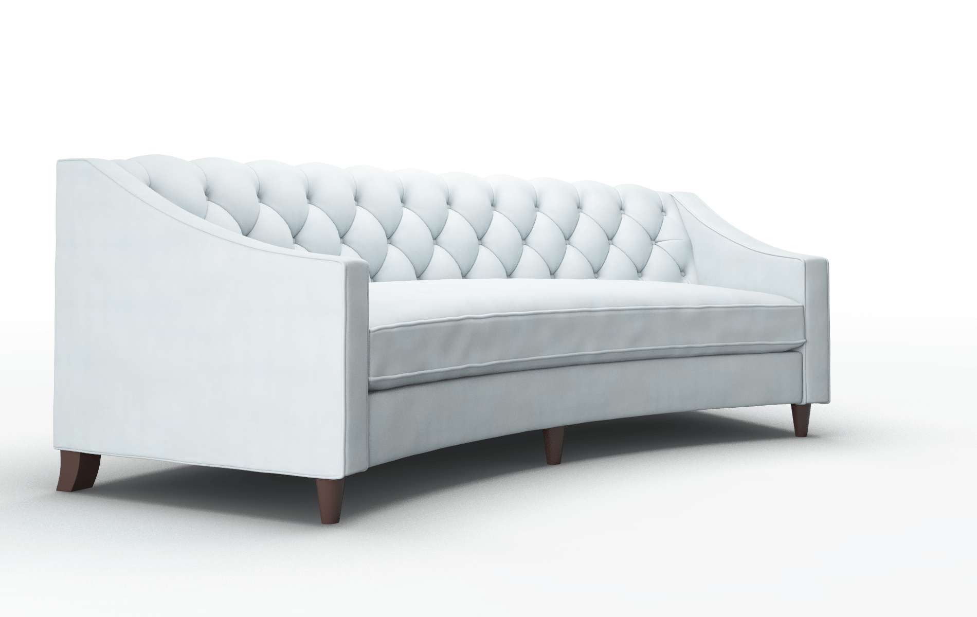 Manchester Hathaway Aqua Sofa espresso legs 2
